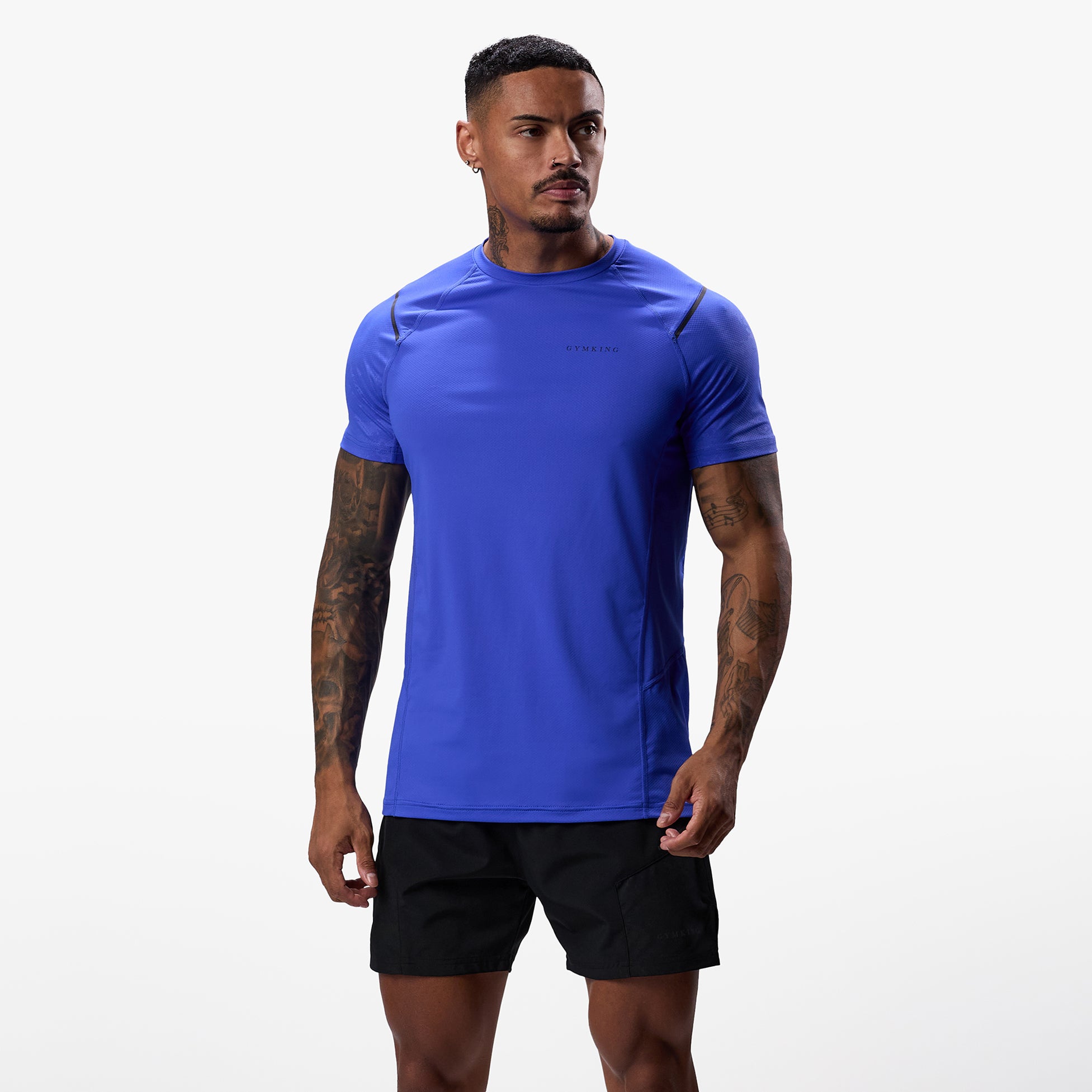 Gym King Unity Tee - Ultramarine Xs