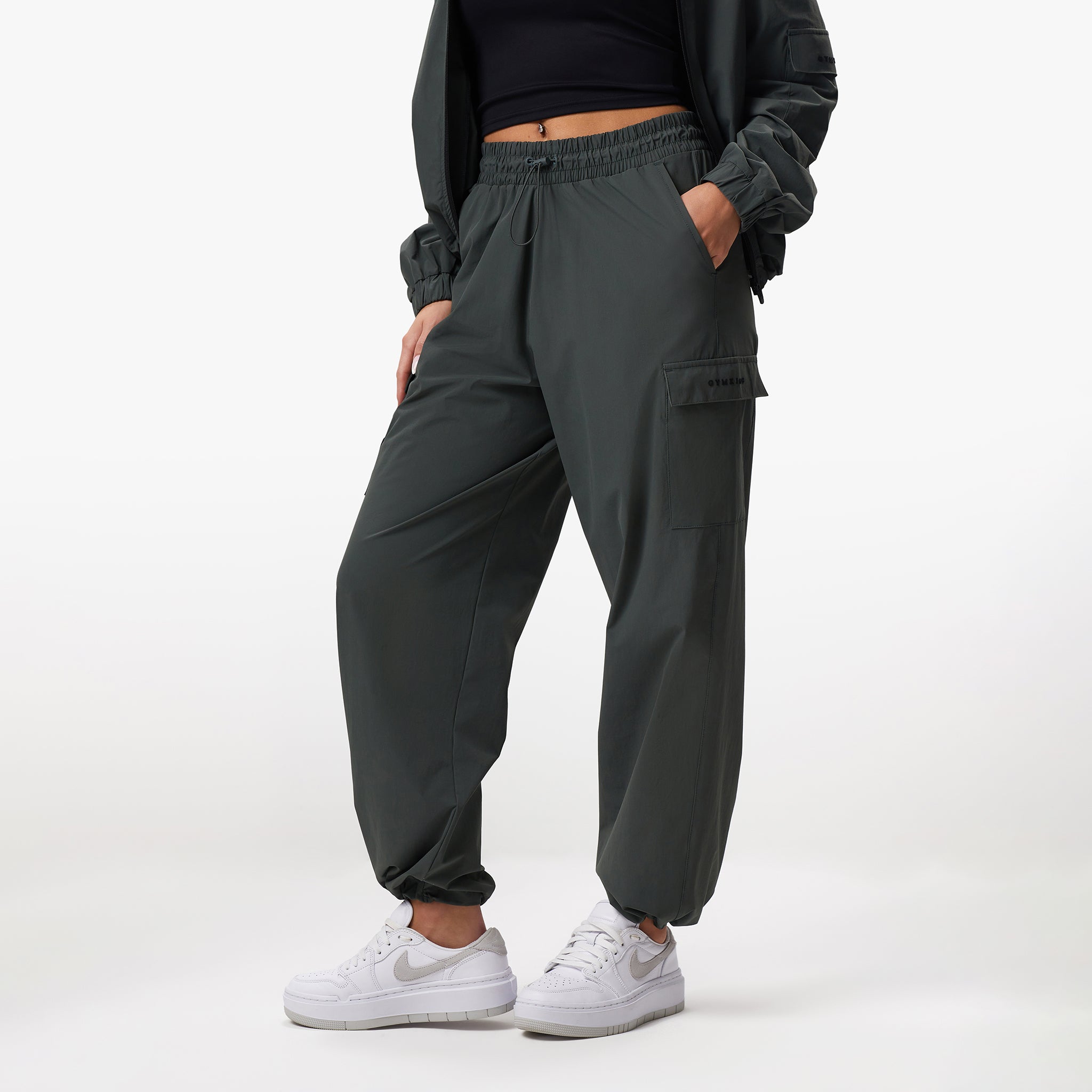 Gym King Woven Utility Cargo Pant - Green Smoke 6