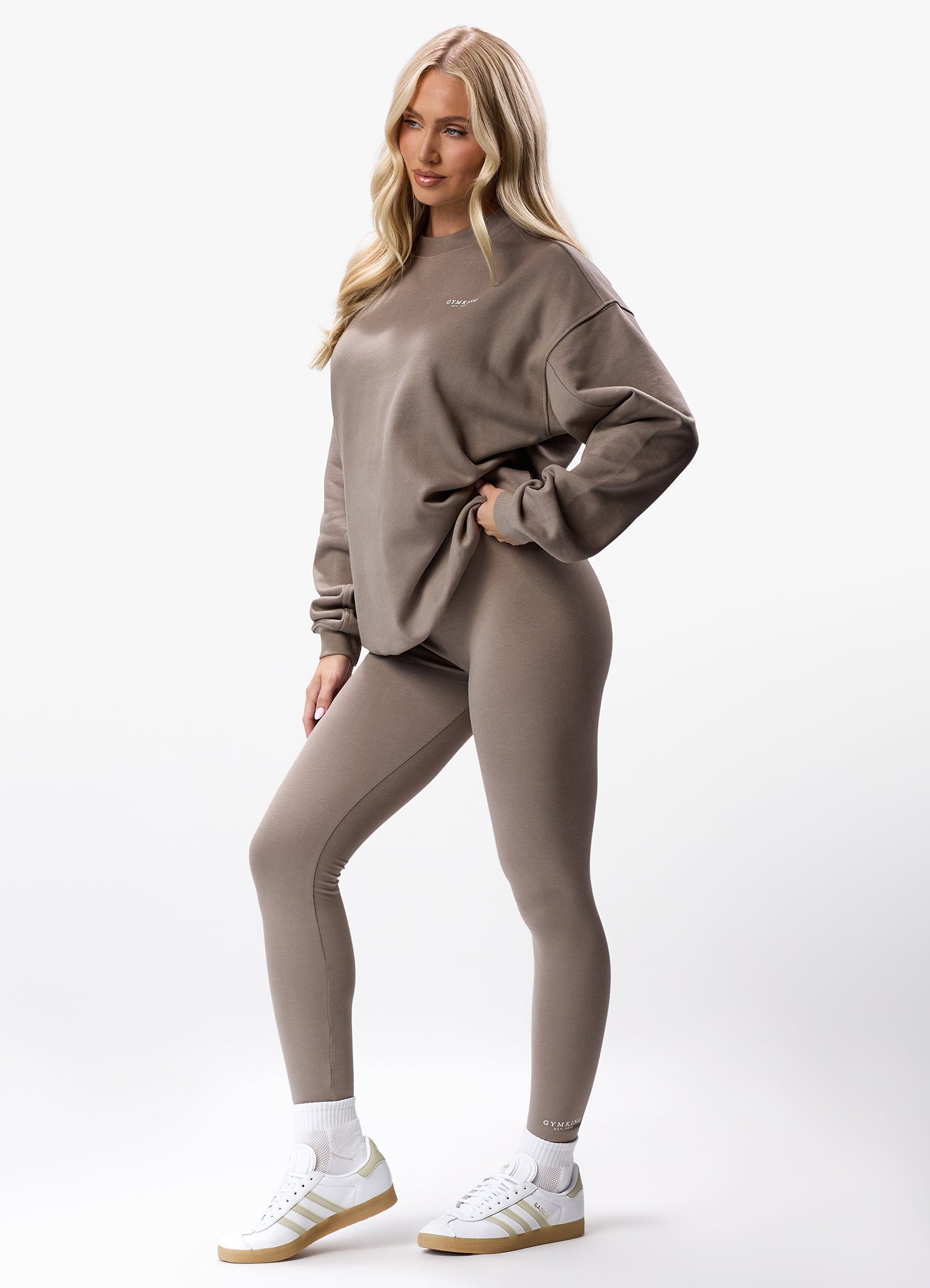 Gym King Established Legging - Truffle 6