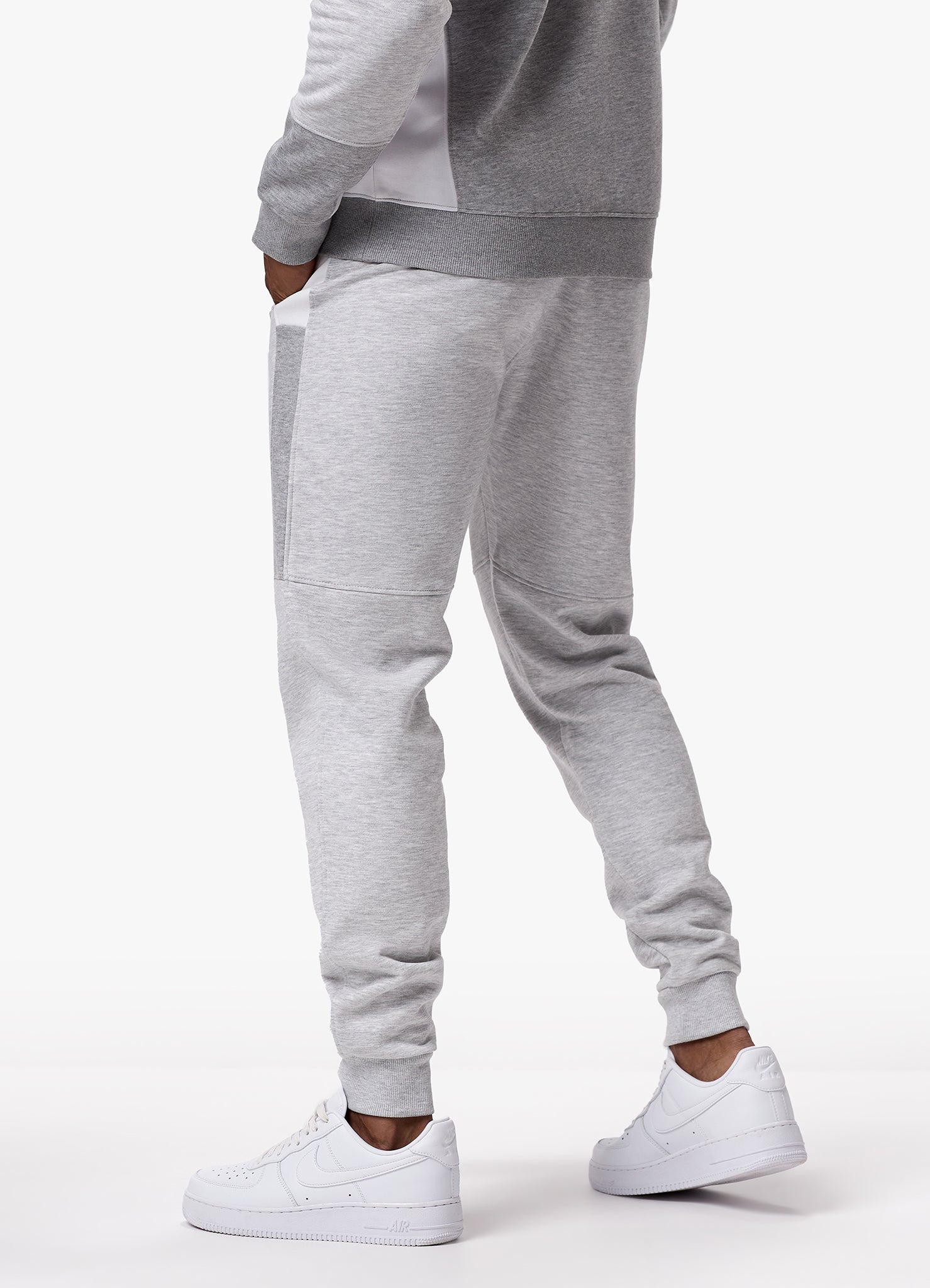 Gym King Minefield Fleece Jogger - Grey Marl Xs