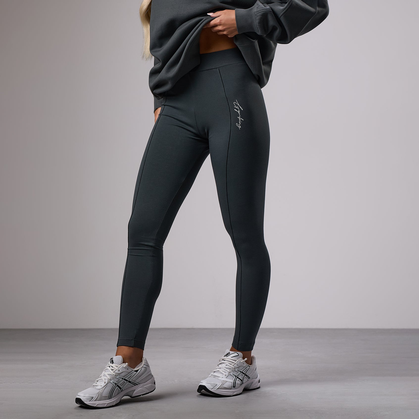 Gym King Reset Legging - Green Smoke 6