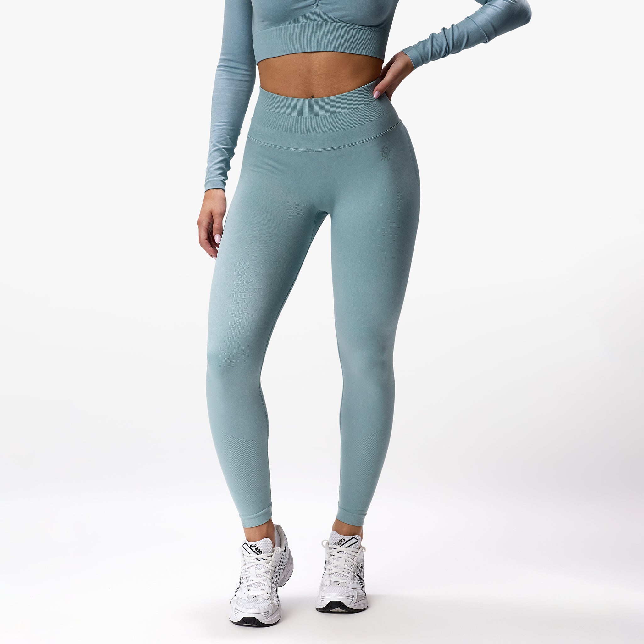 Gym King Sculpt Seamless Legging - Stone Blue 6-8