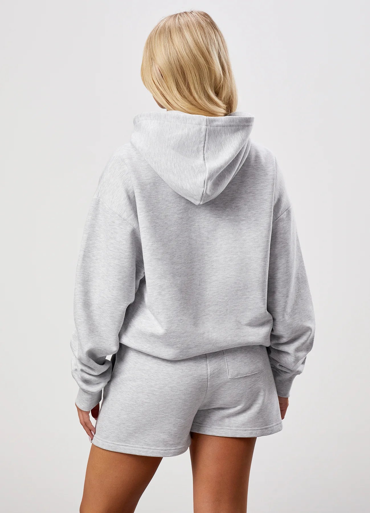 GKW Relaxed Fit Hoodie & Shorts - Snow Marl