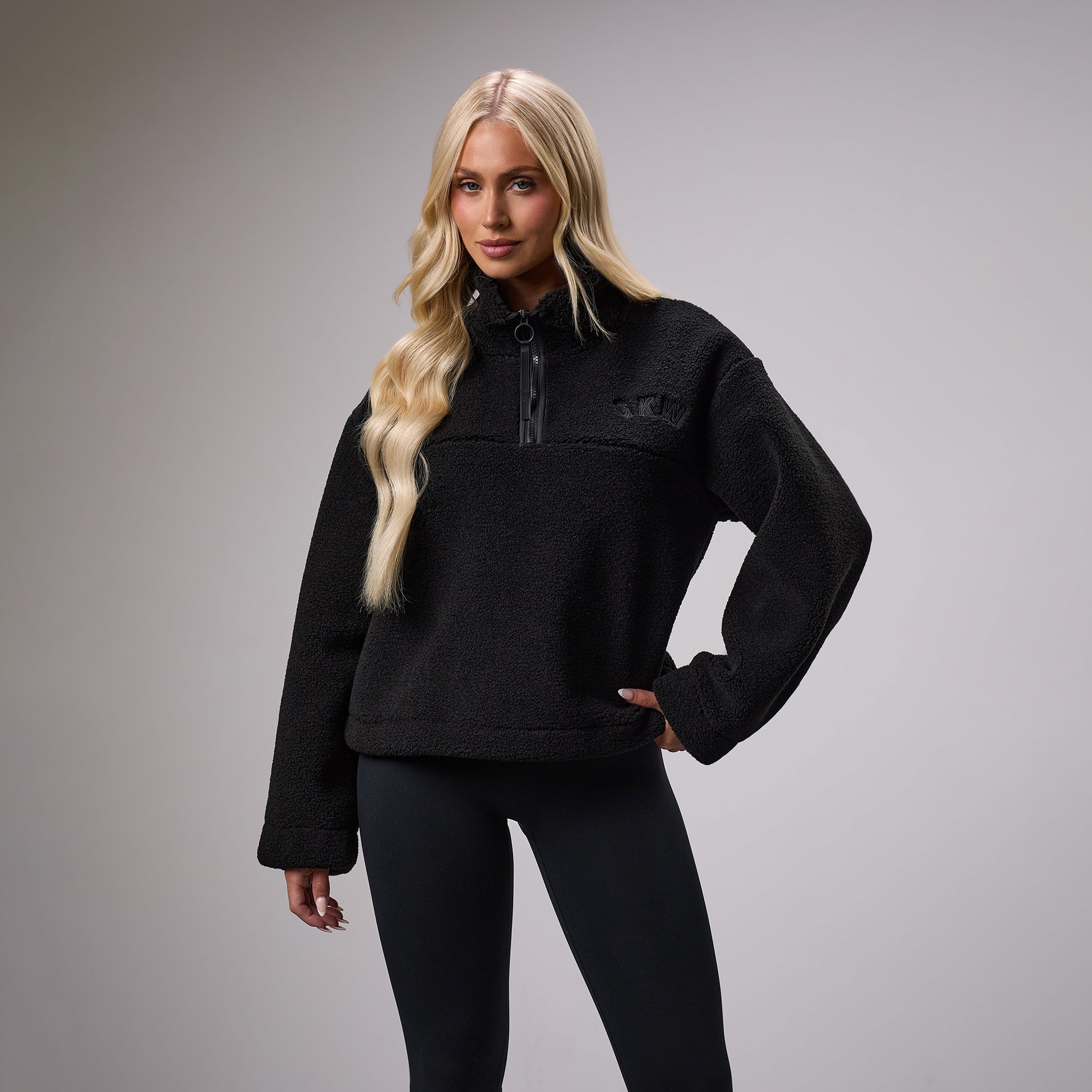 GKW Sports Luxe 1/4 Zip Fleece - Black 6