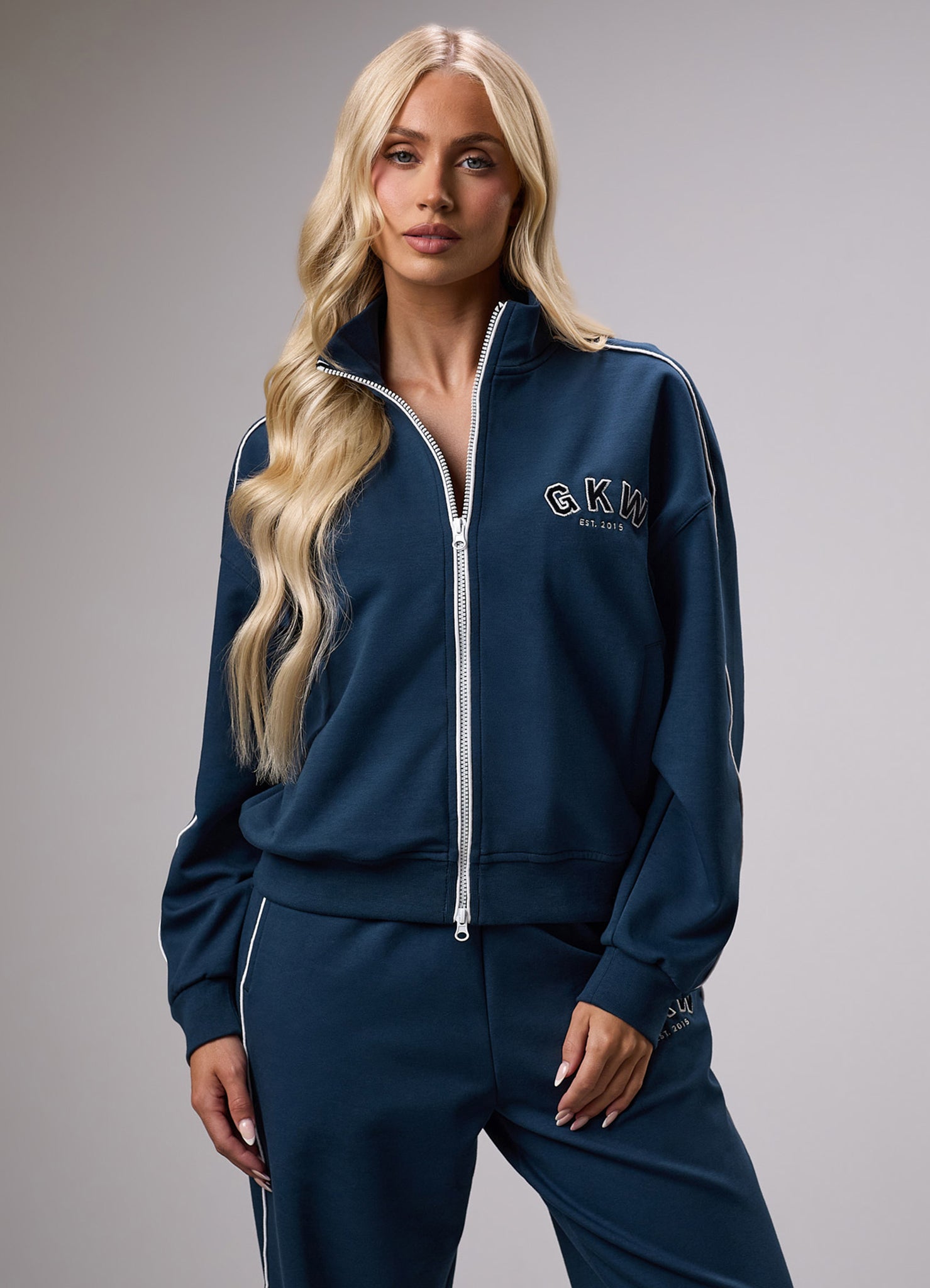 GKW Sports Luxe Track Jacket - Rich Blue 6