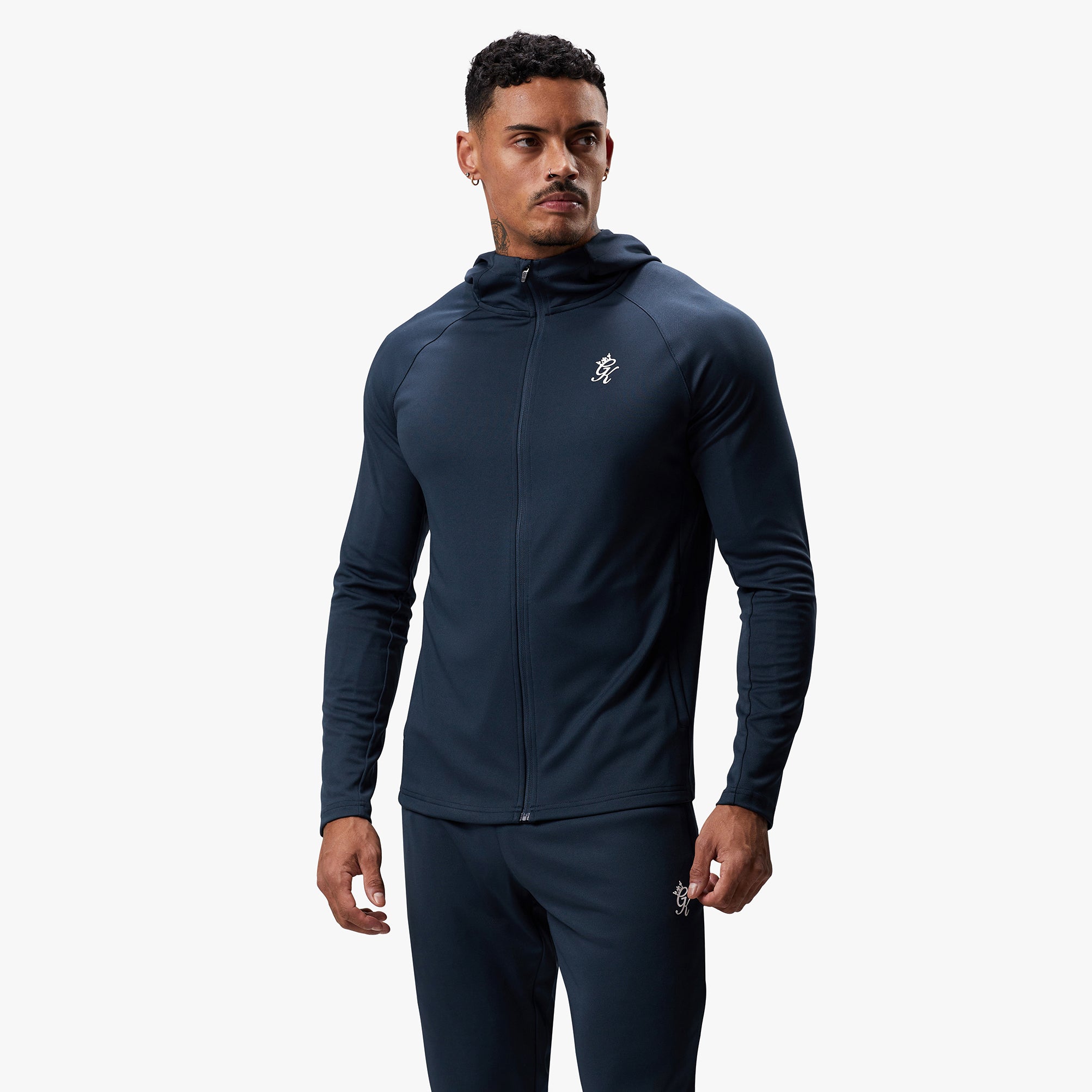 Gym King 365 Lightweight Training FZ Hood - Storm Blue S