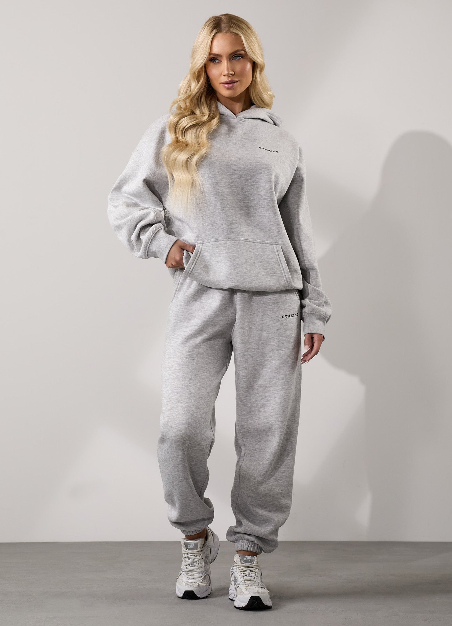 Gym King 365 Relaxed Fit Hoodie - Snow Marl 6