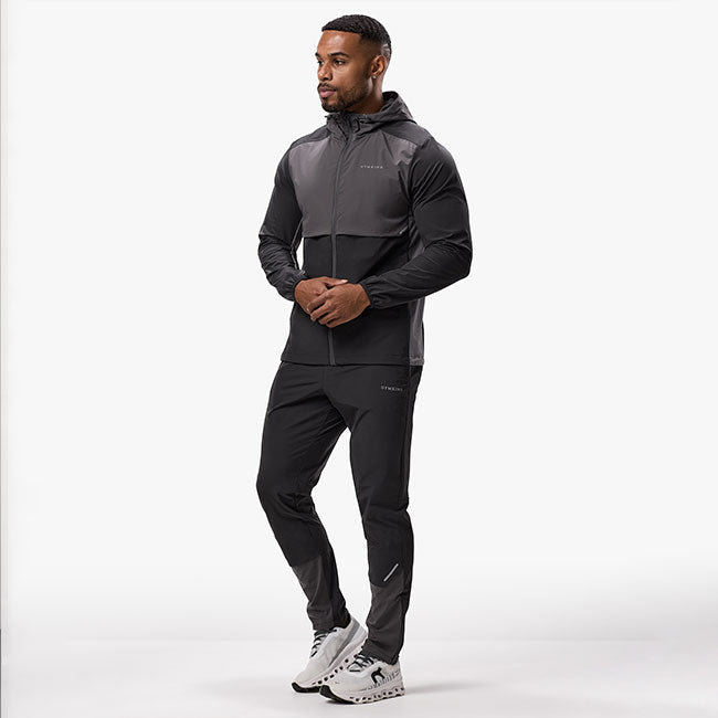 Gym King Advance Tracksuit - Black/Fossil Grey