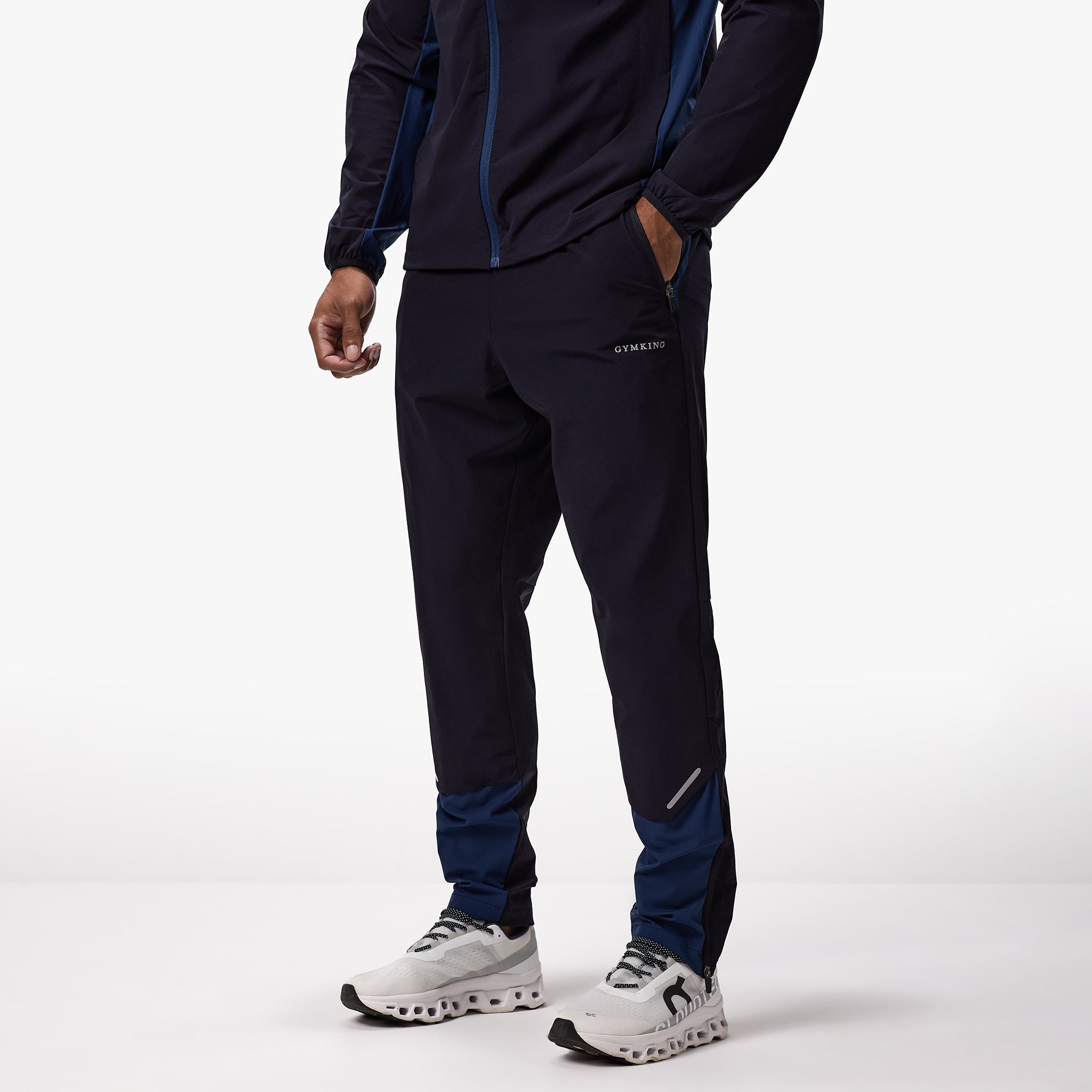 Gym King Advance Tracksuit Bottoms - Navy/Estate Blue Xs