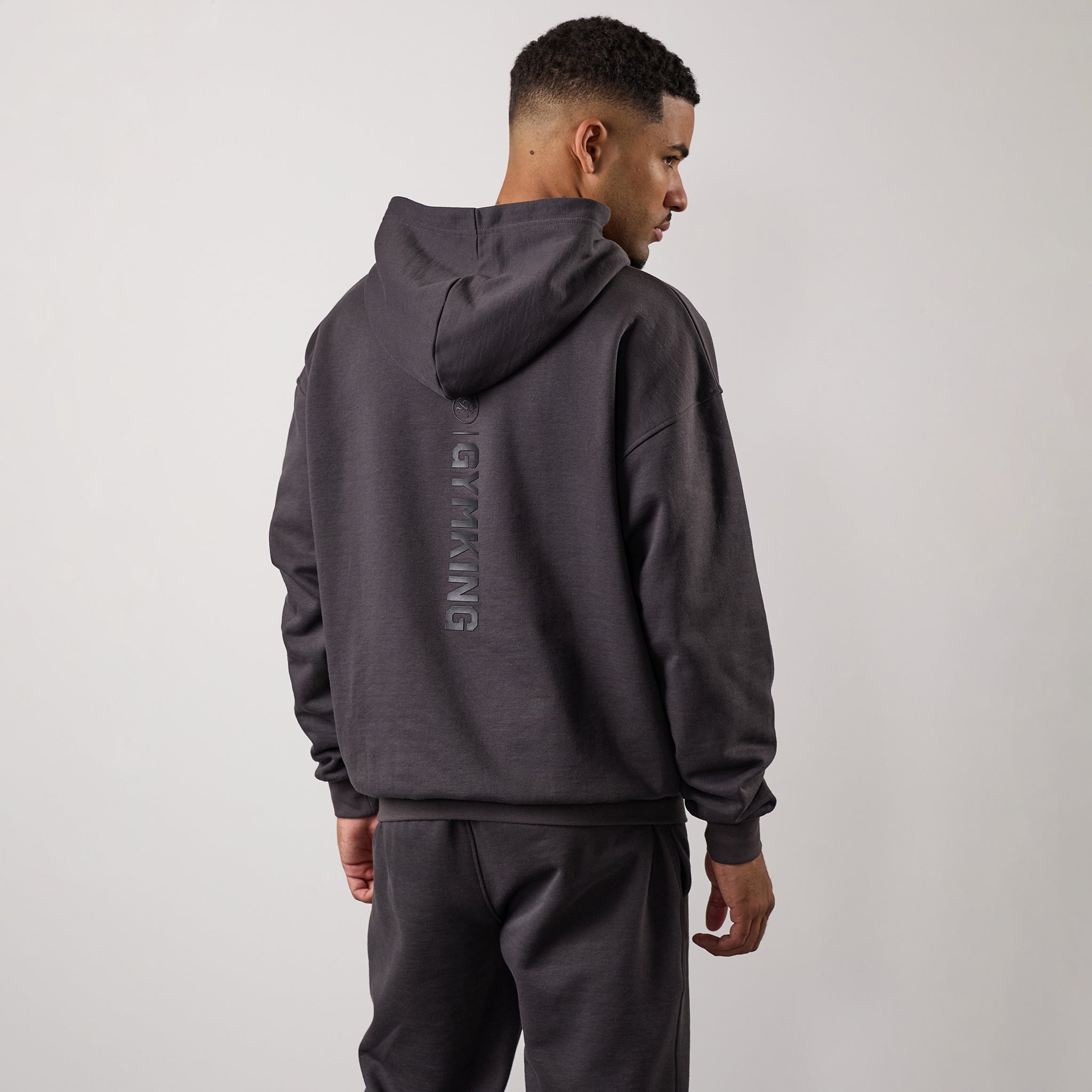 Gym King Aventus Hoodie - Dark Pewter S