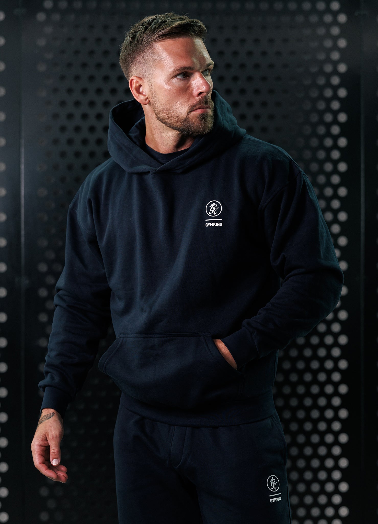 Gym King Aventus Hoodie - Navy Xs