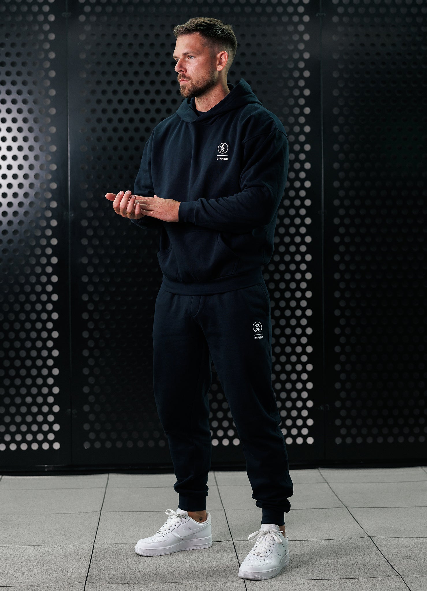 Gym King Aventus Hoodie - Navy Xs