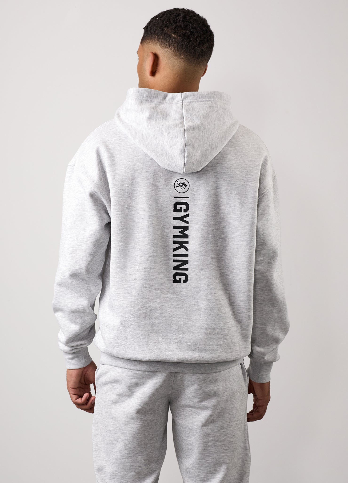 Gym King Aventus Hoodie - Snow Marl Xs