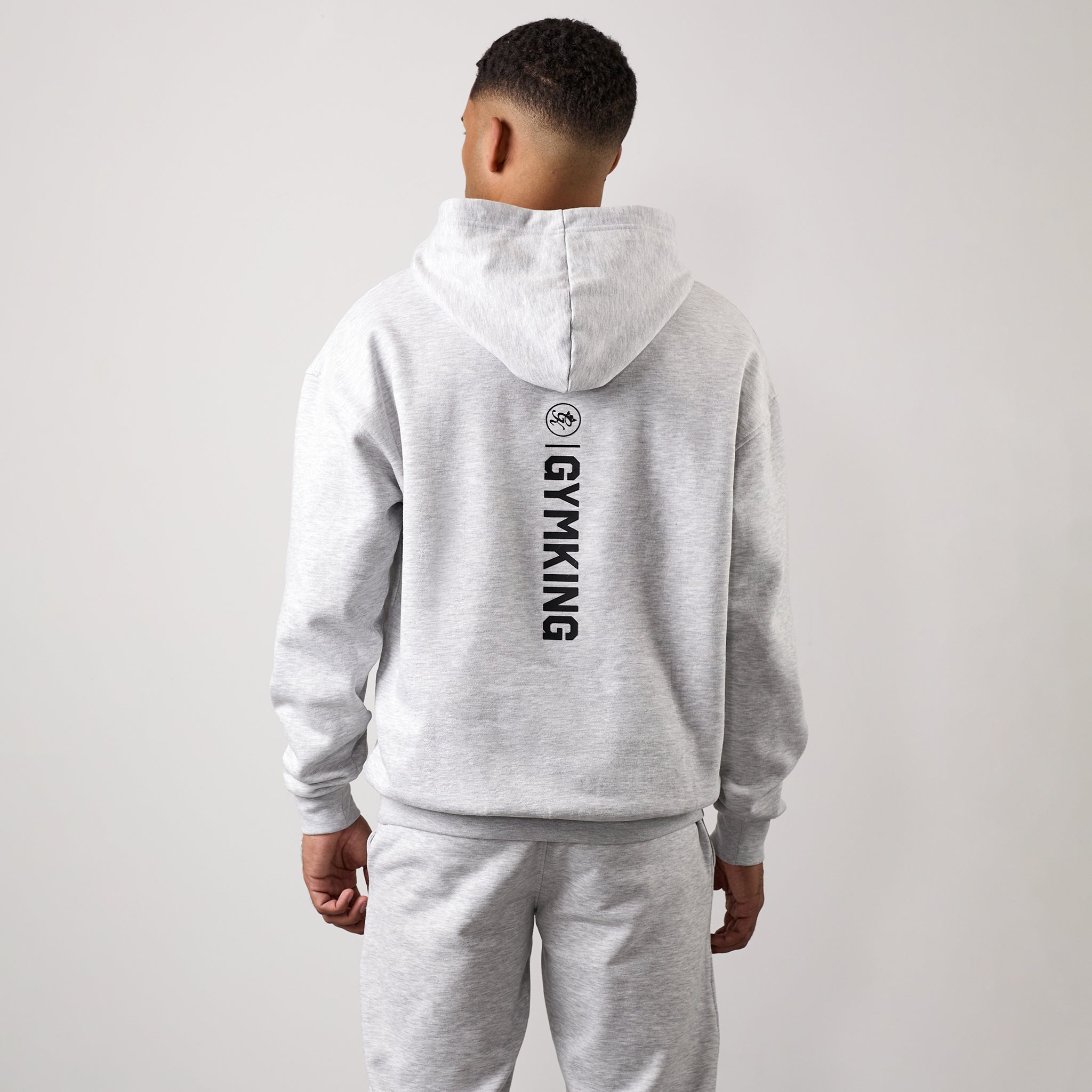 Gym King Aventus Hoodie - Snow Marl Xs