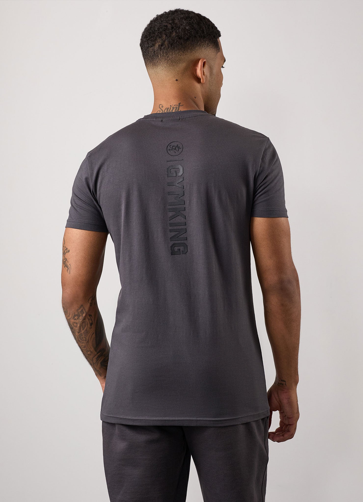 Gym King Aventus Tee - Dark Pewter Xs