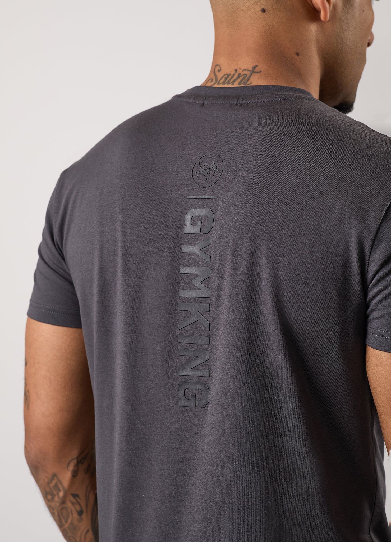 Gym King Aventus Tee - Dark Pewter Xs