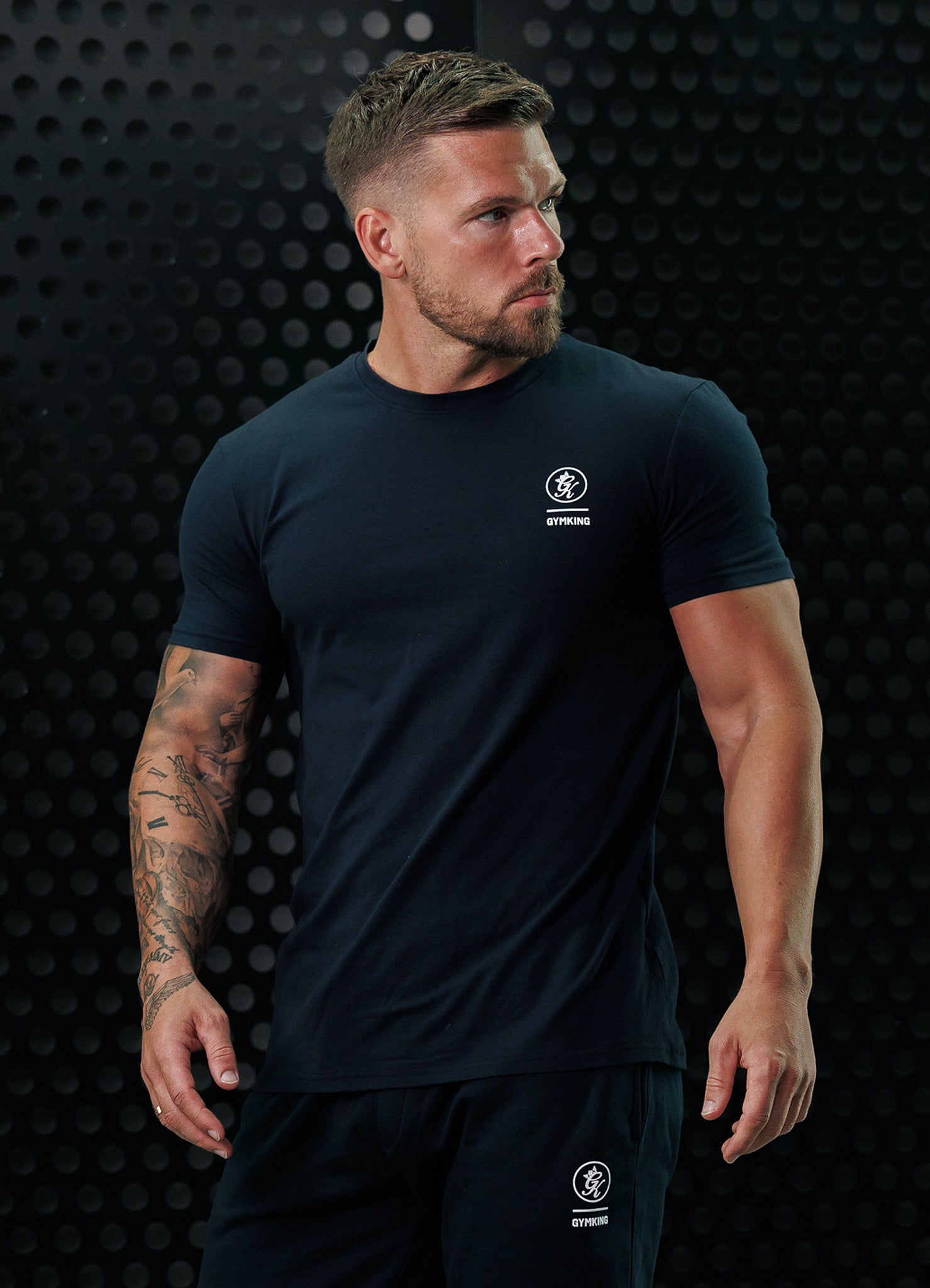 Gym King Aventus Tee - Navy Xs