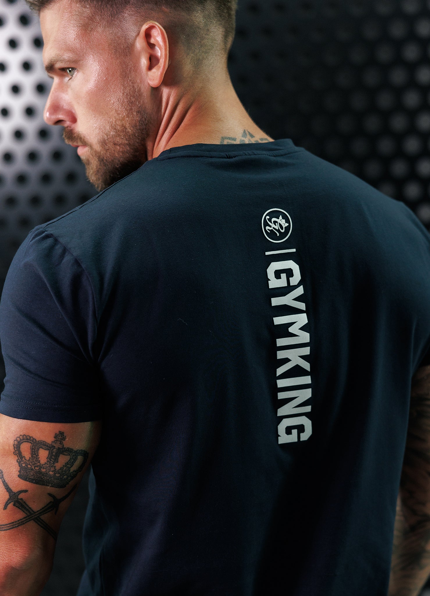 Gym King Aventus Tee - Navy Xs