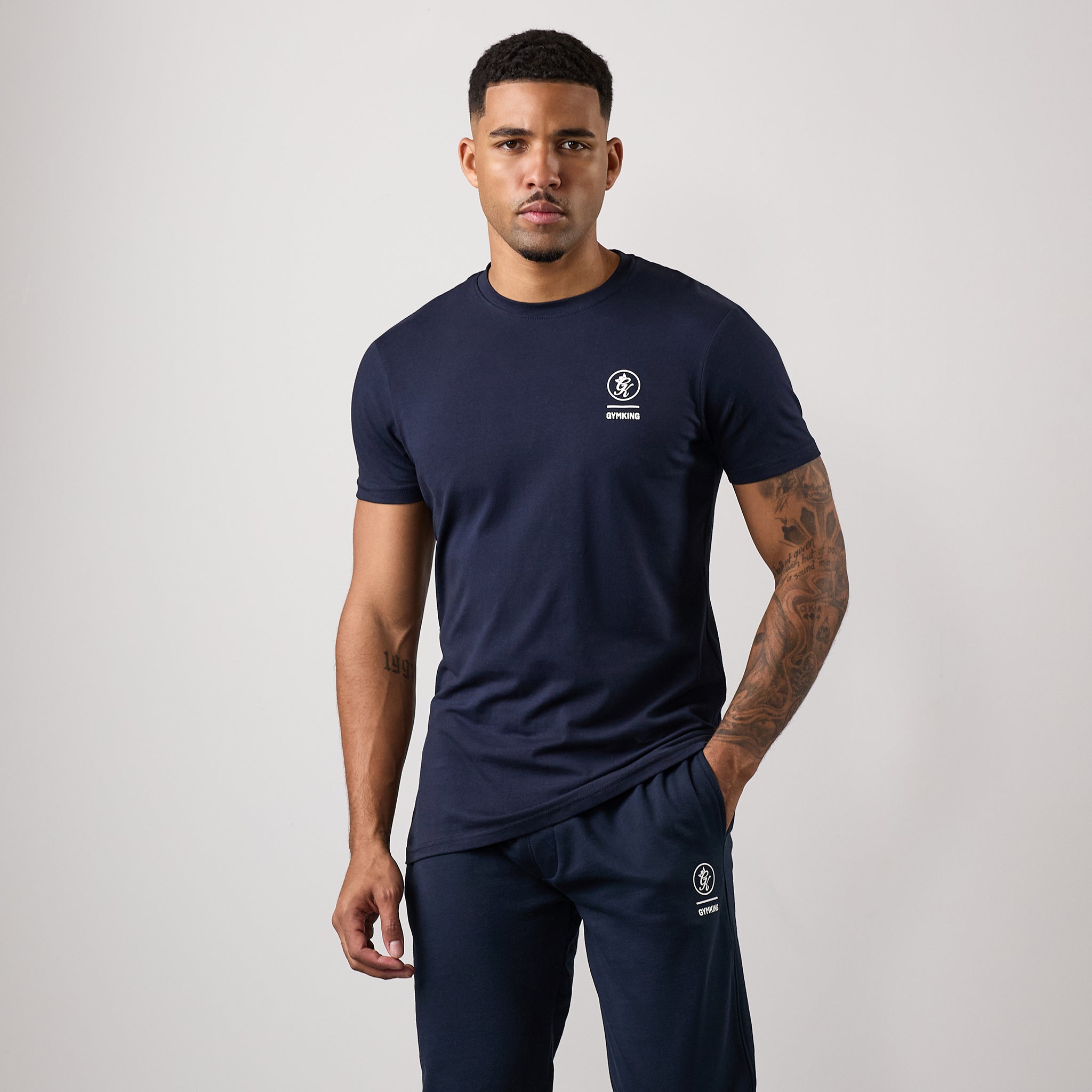 Gym King Aventus Tee - Navy Xs