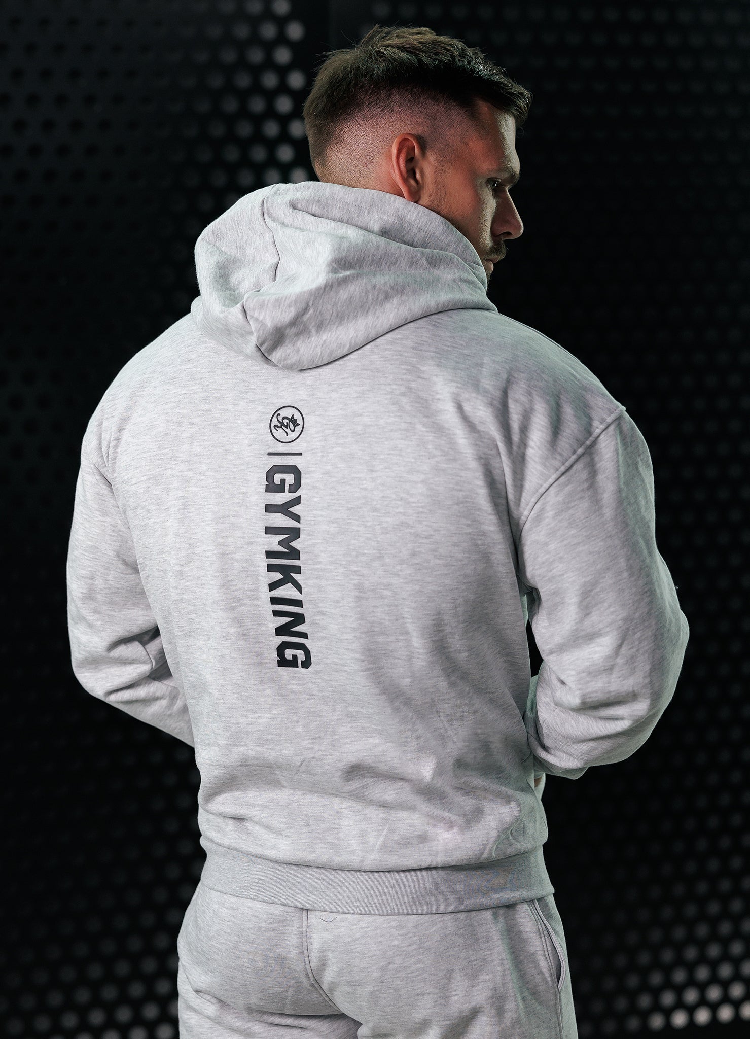 Gym King Aventus Tracksuit - Snow Marl