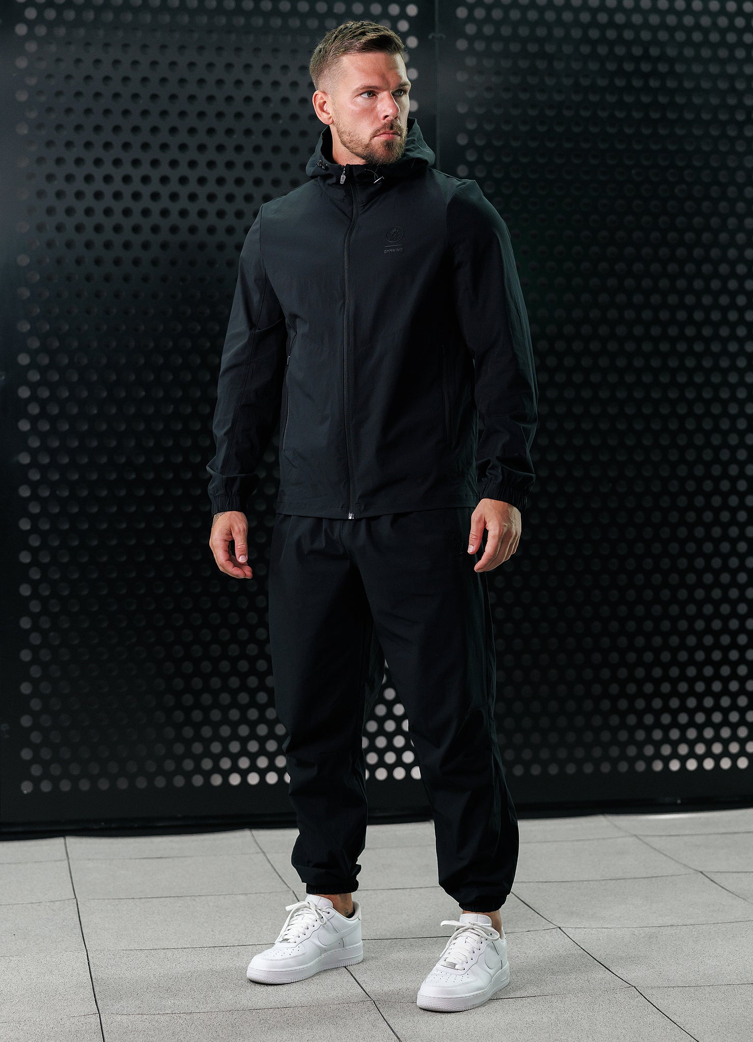 Gym King Aventus Woven Tracksuit Bottom - Black Xs