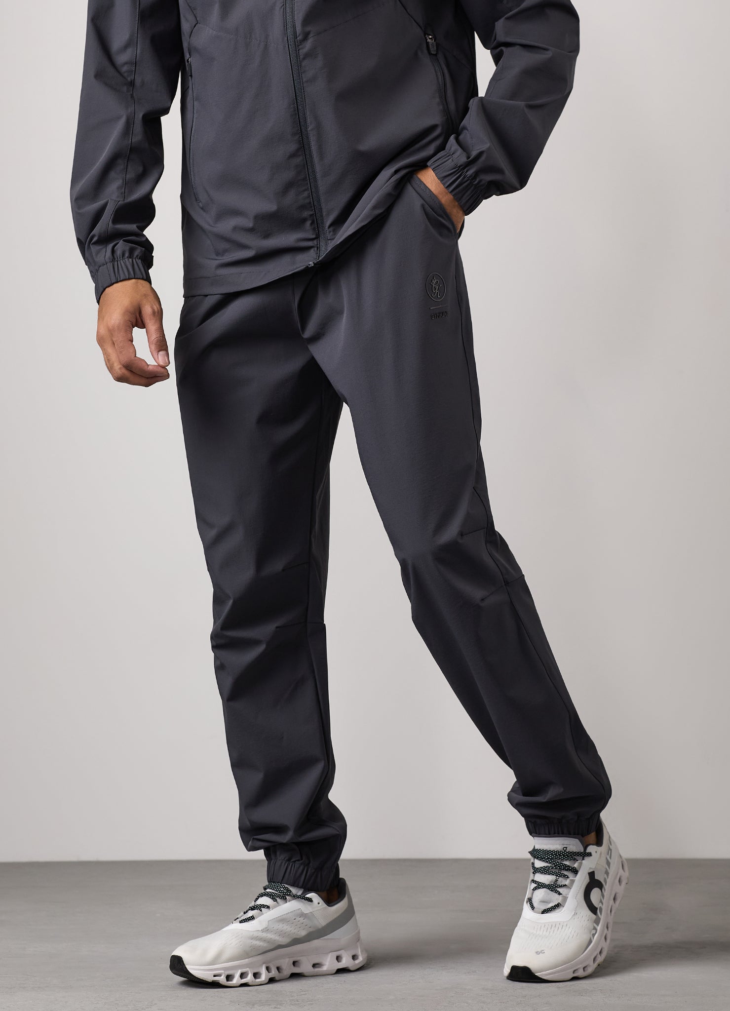 Gym King Aventus Woven Tracksuit Bottom - Dark Pewter Xs