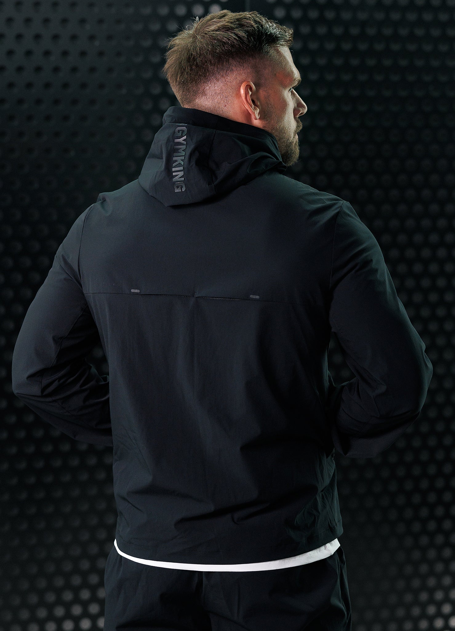 Gym King Aventus Woven Tracksuit Top - Black Xs