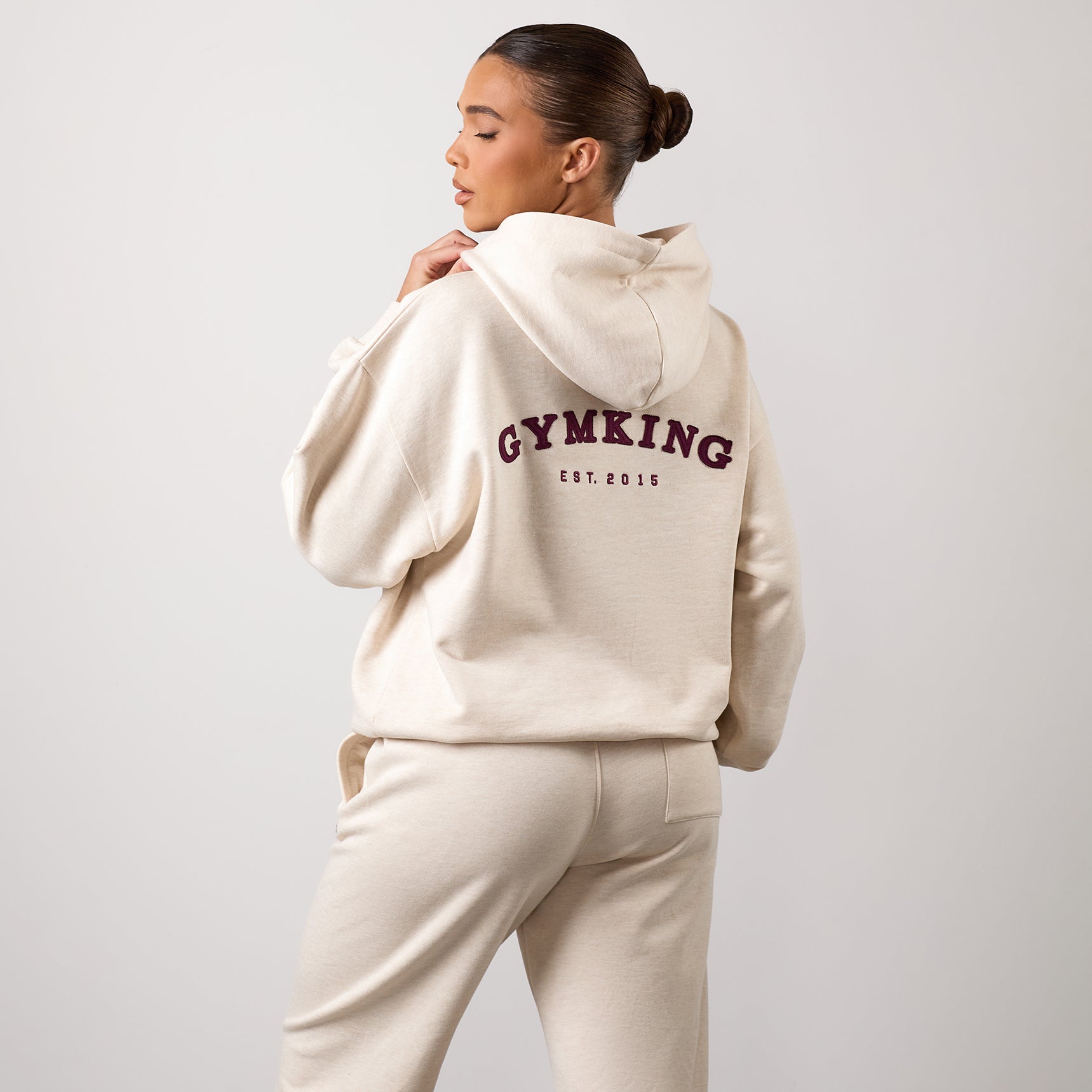 Gym King Compose Oversized Hood - Butterscotch Marl 6