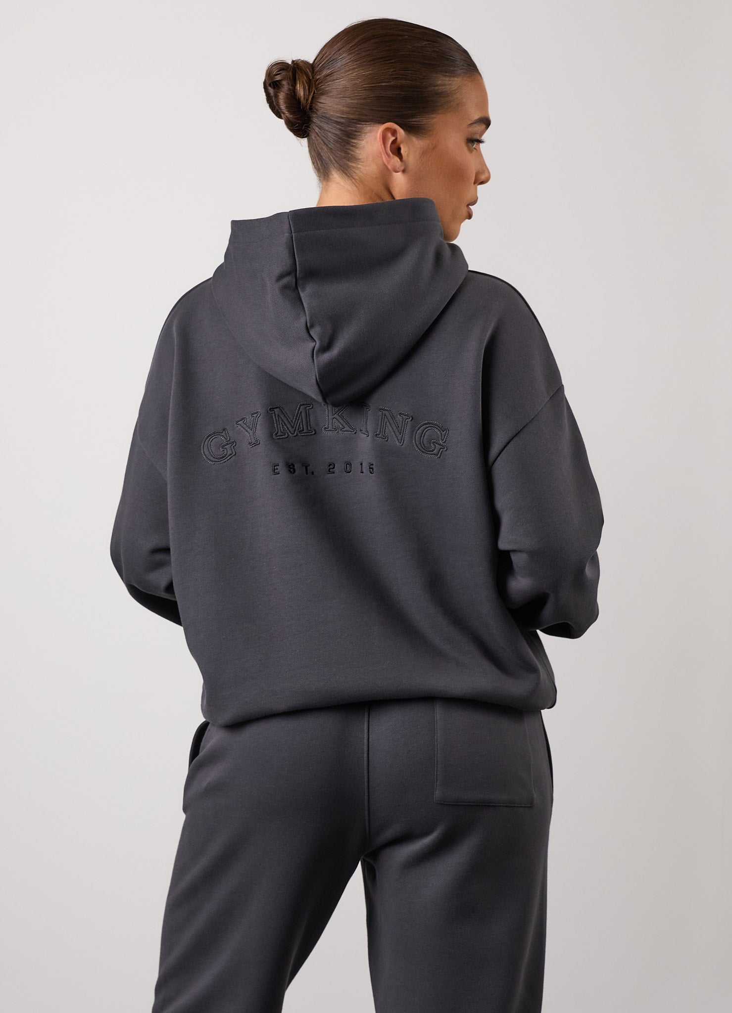 Gym King Compose Oversized Hood - Dark Pewter 6