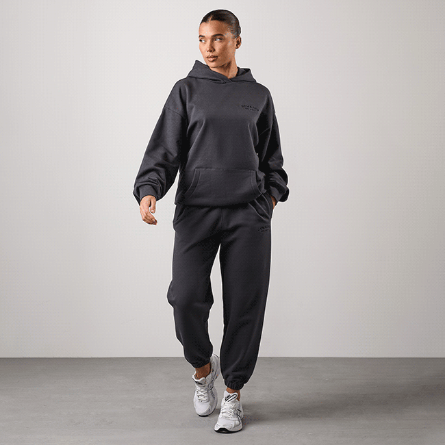 Gym King Compose Oversized Hood Tracksuit - Dark Pewter