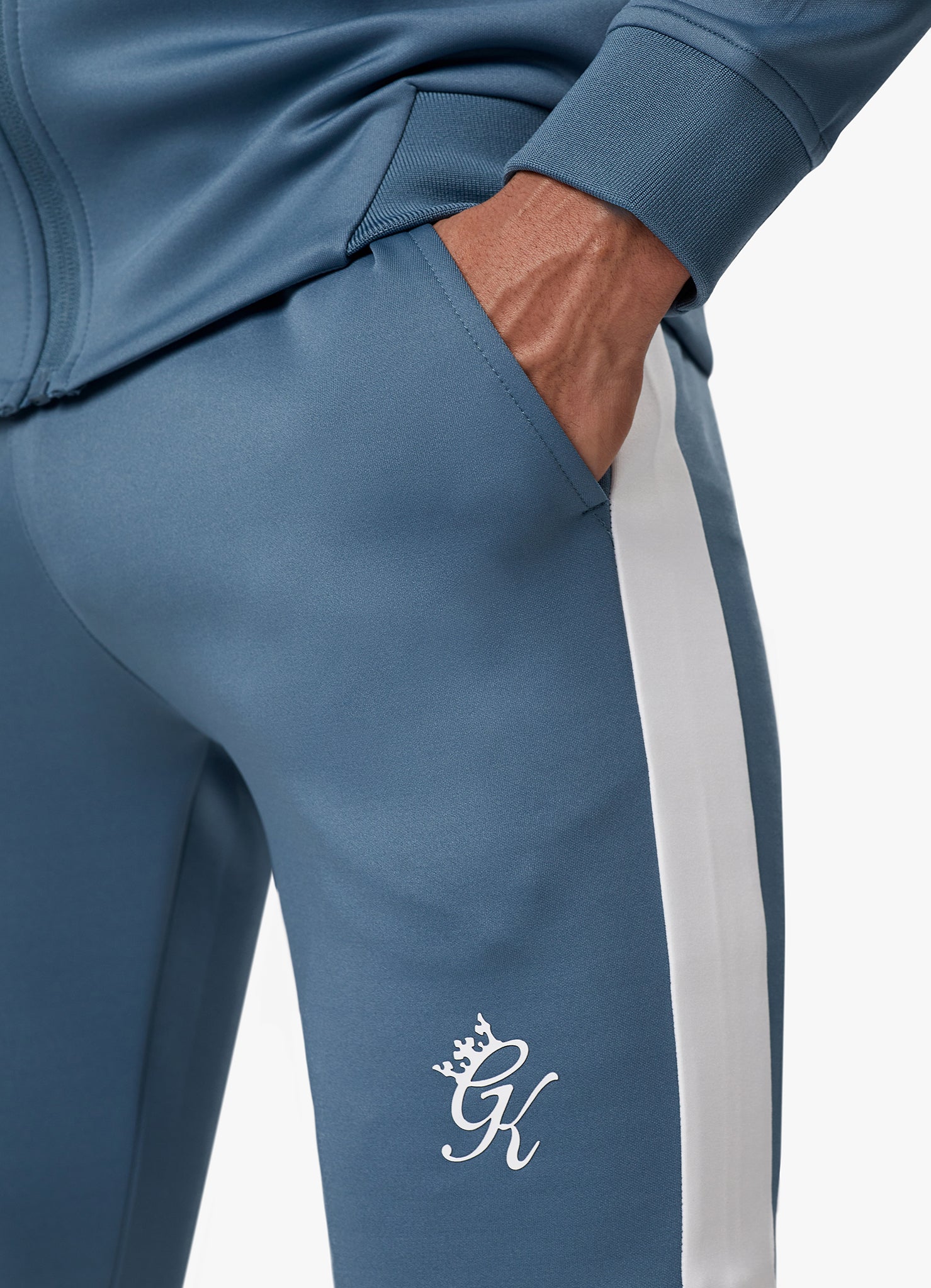 Gym King Core Plus Poly Jogger - Smoke Blue Xxl