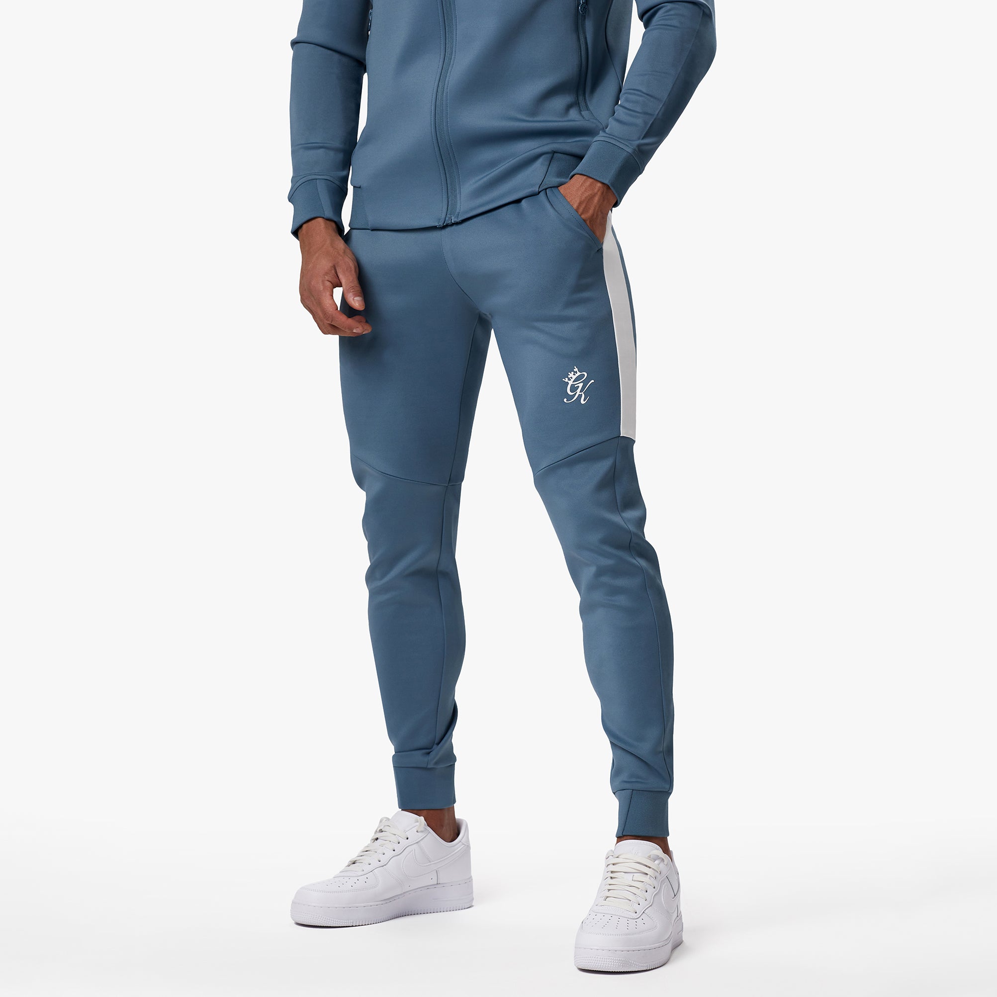 Gym King Core Plus Poly Jogger - Smoke Blue Xxl