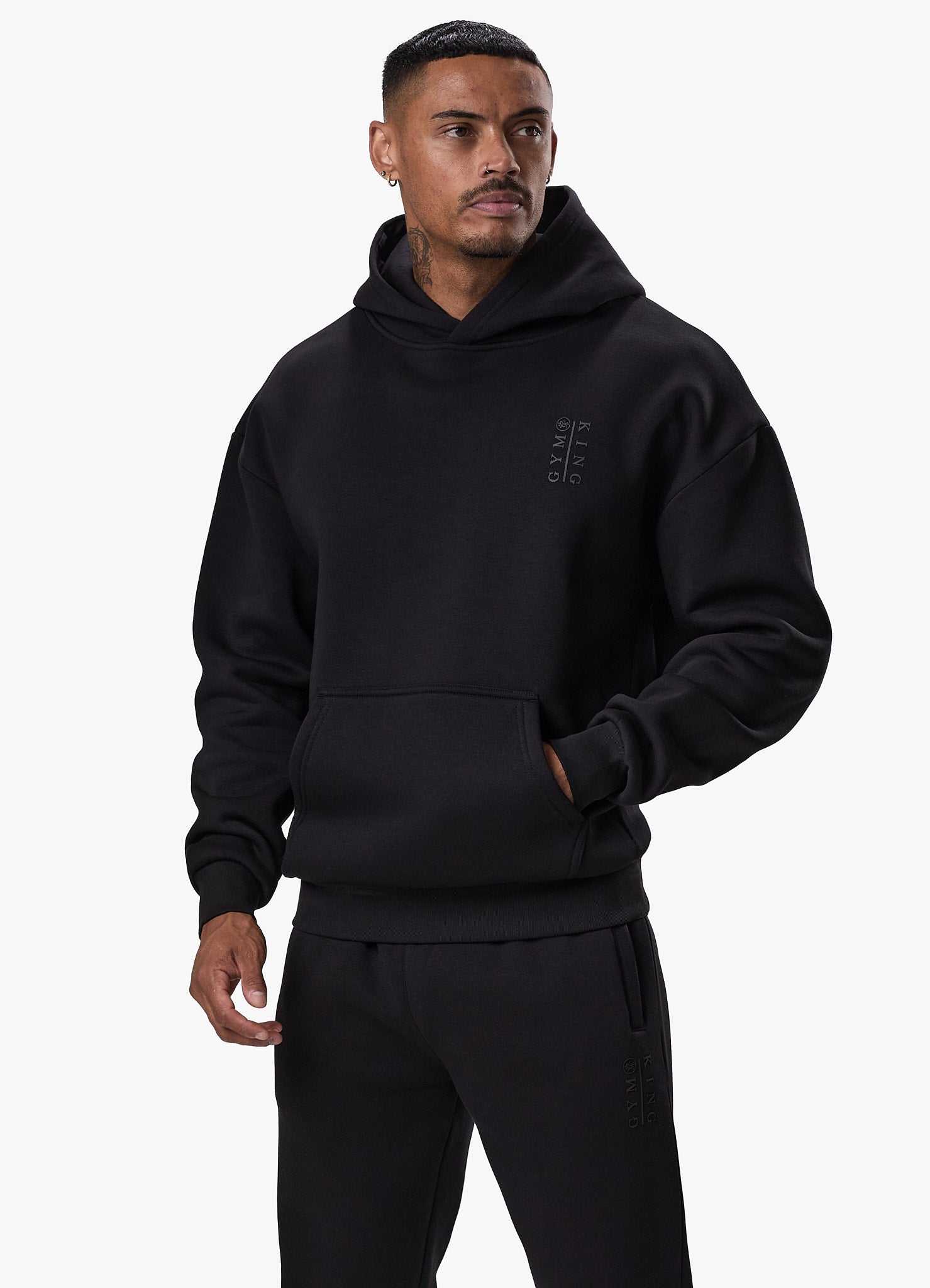 Gym King Division Hood - Black Xs