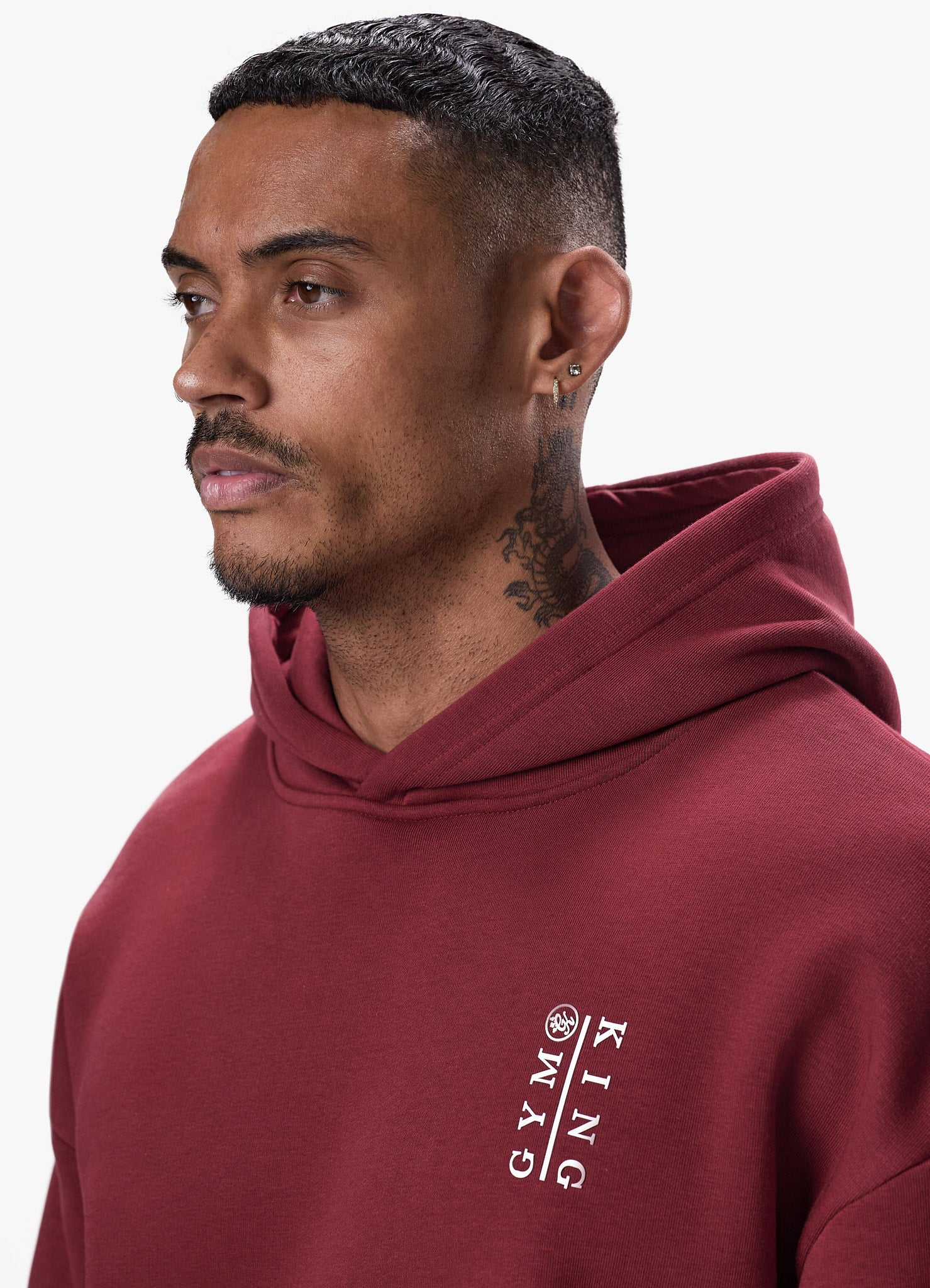 Gym King Division Hood - Crimson Xs