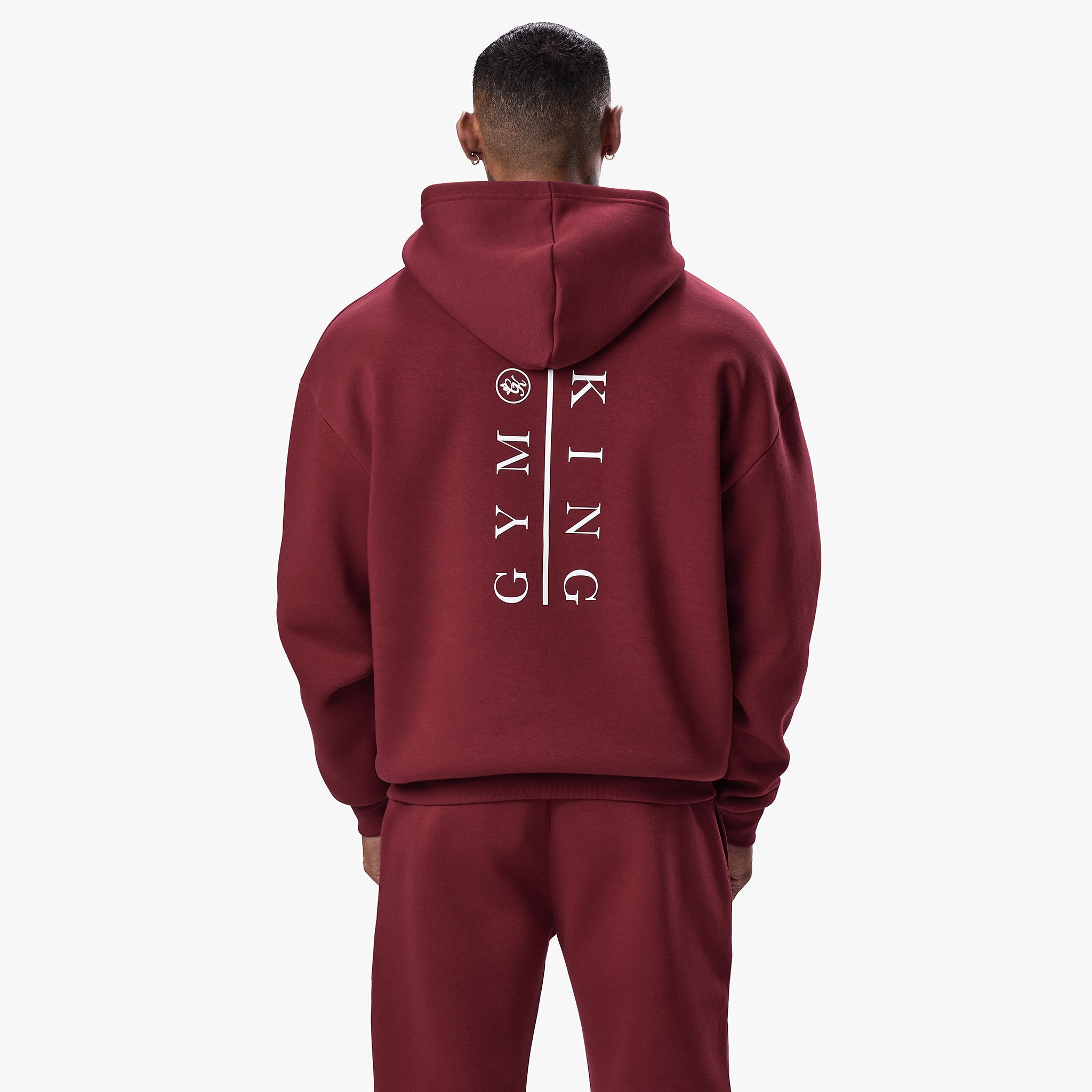 Gym King Division Hood - Crimson Xs