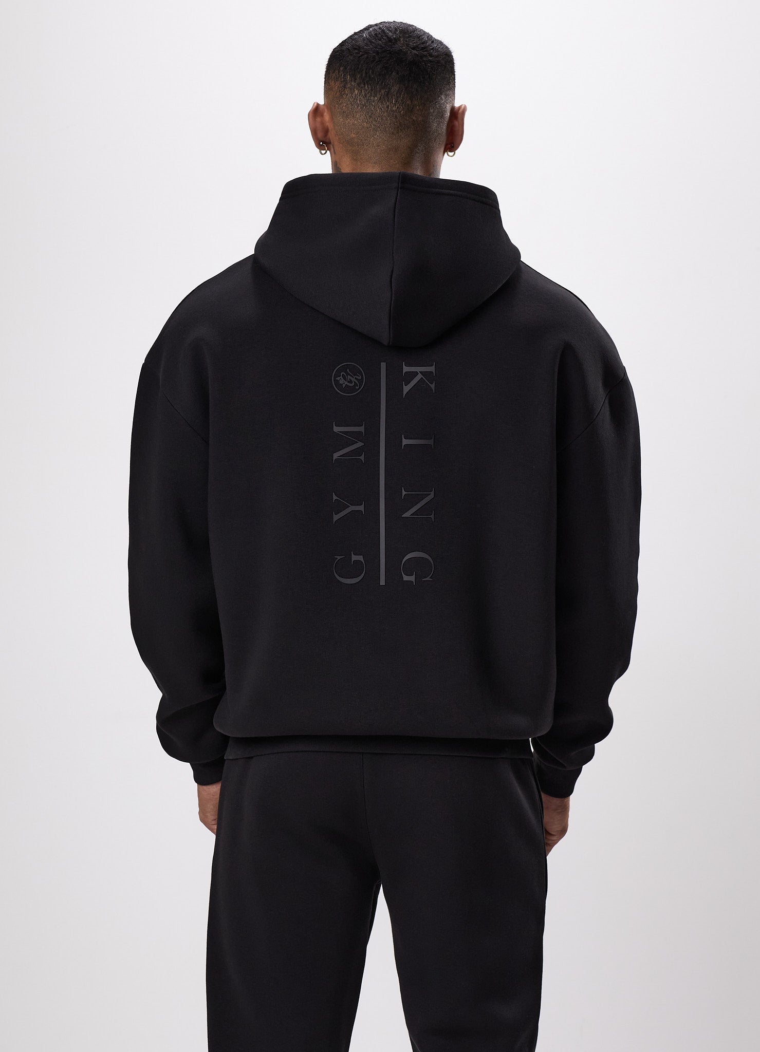 Gym King Division Hood Tracksuit - Black