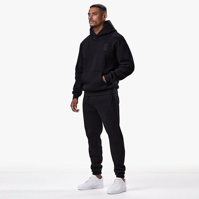 Gym King Division Hood Tracksuit - Black