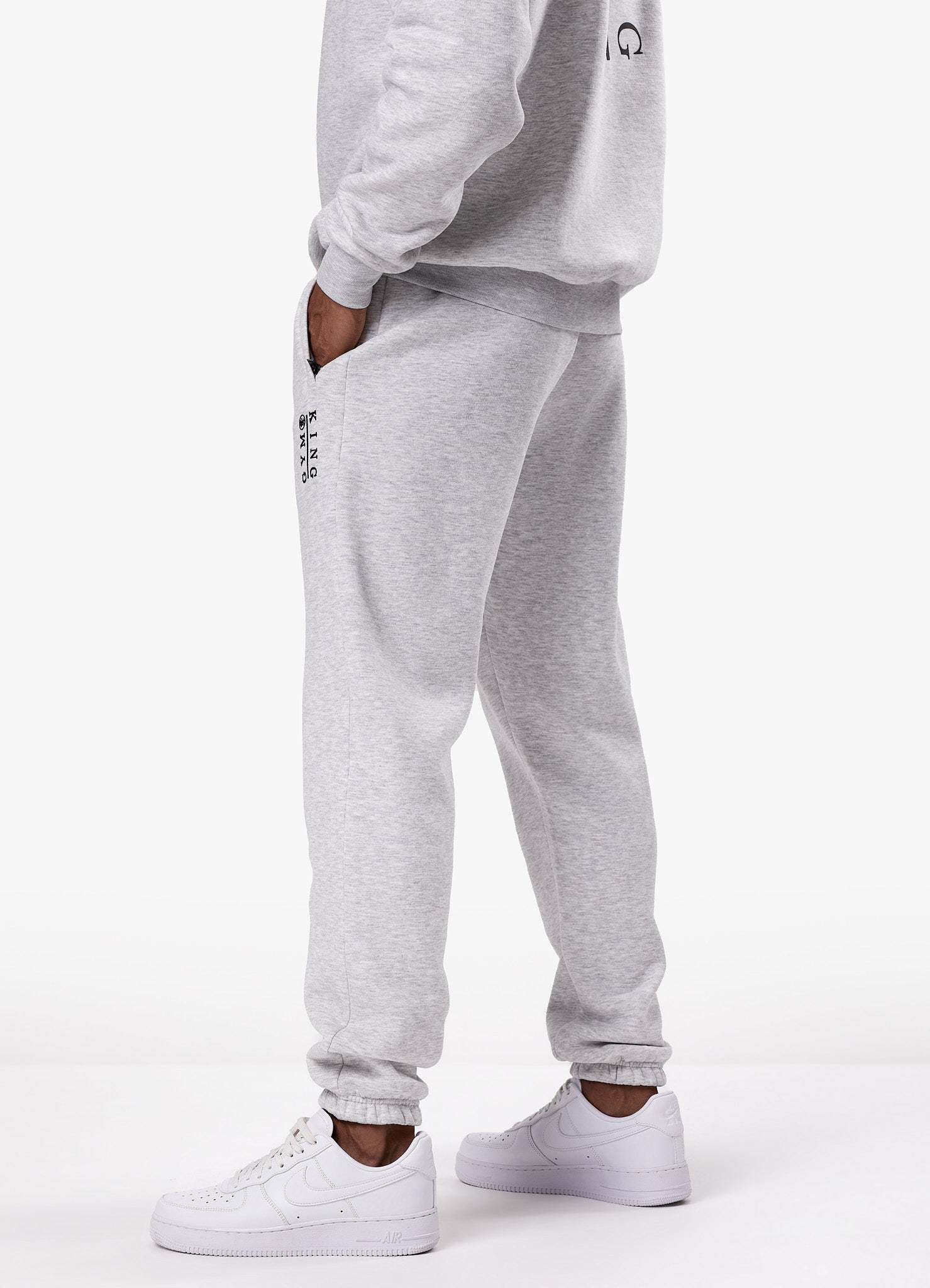 Gym King Division Jogger - Snow Marl Xs