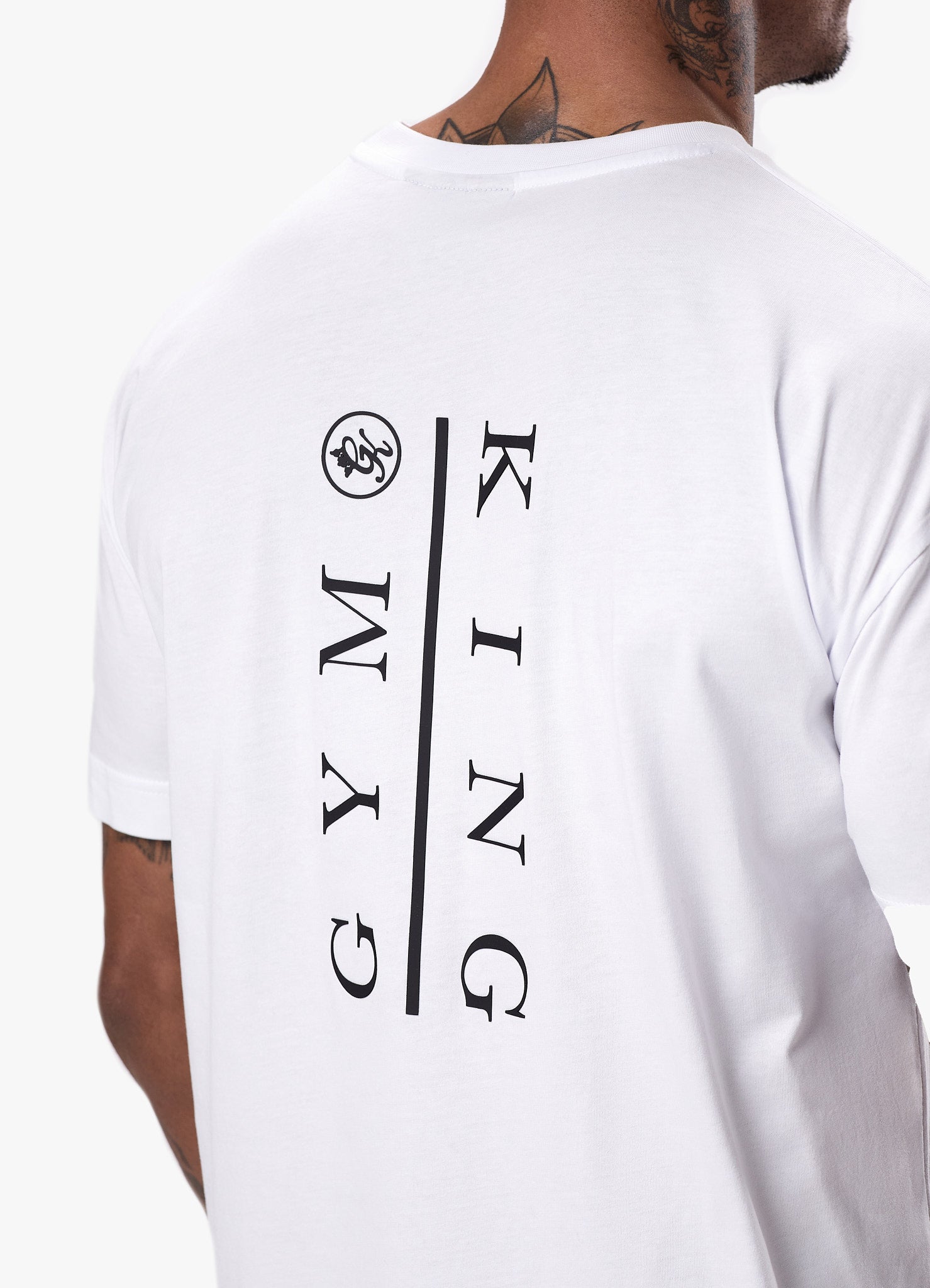 Gym King Division Tee - White Xs