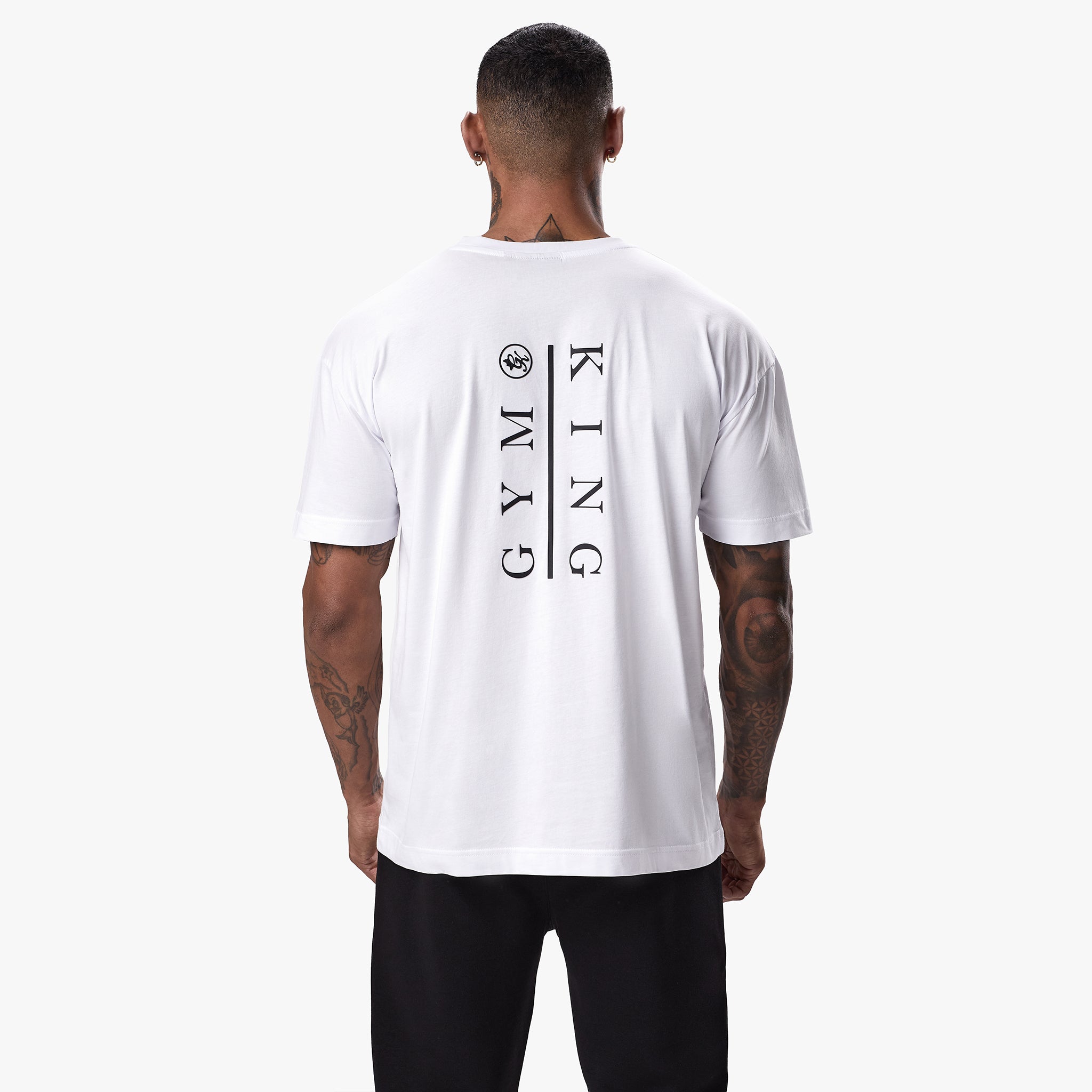 Gym King Division Tee - White Xs