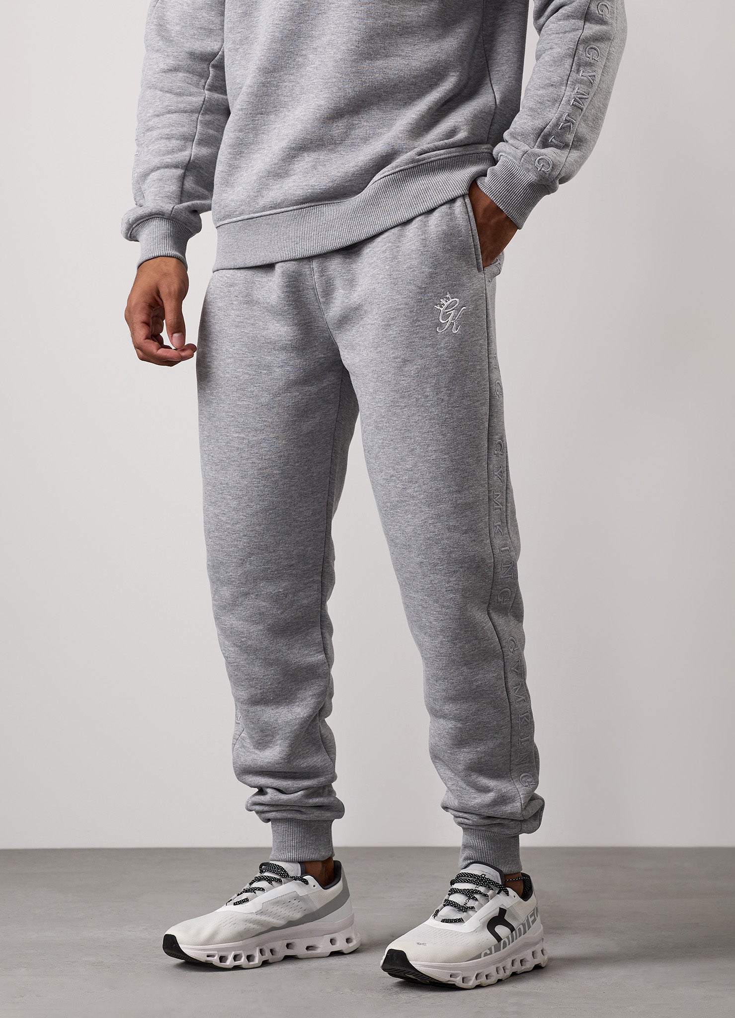 Gym King Elevate Jogger - Grey Marl Xs