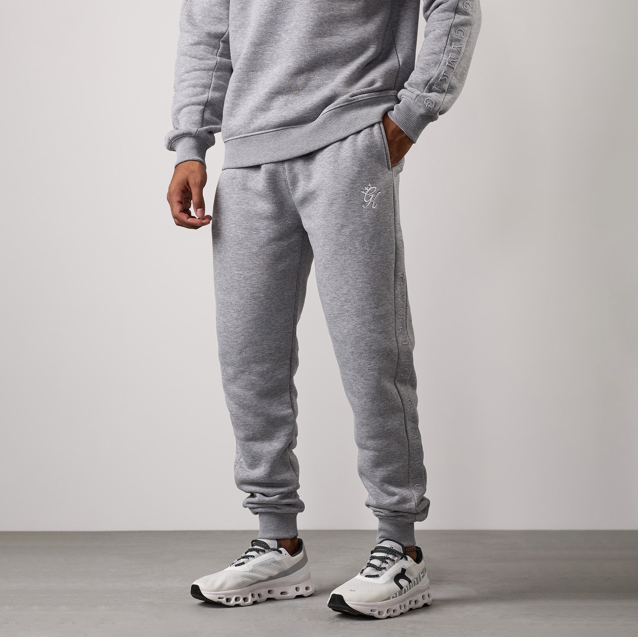 Gym King Elevate Jogger - Grey Marl Xs