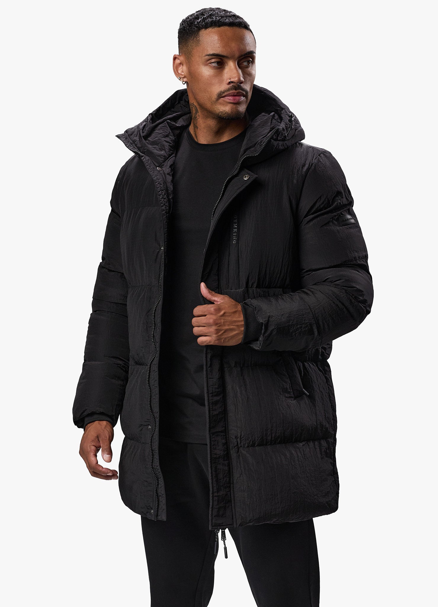 Gym King Elevate Puffer Jacket - Black Xs