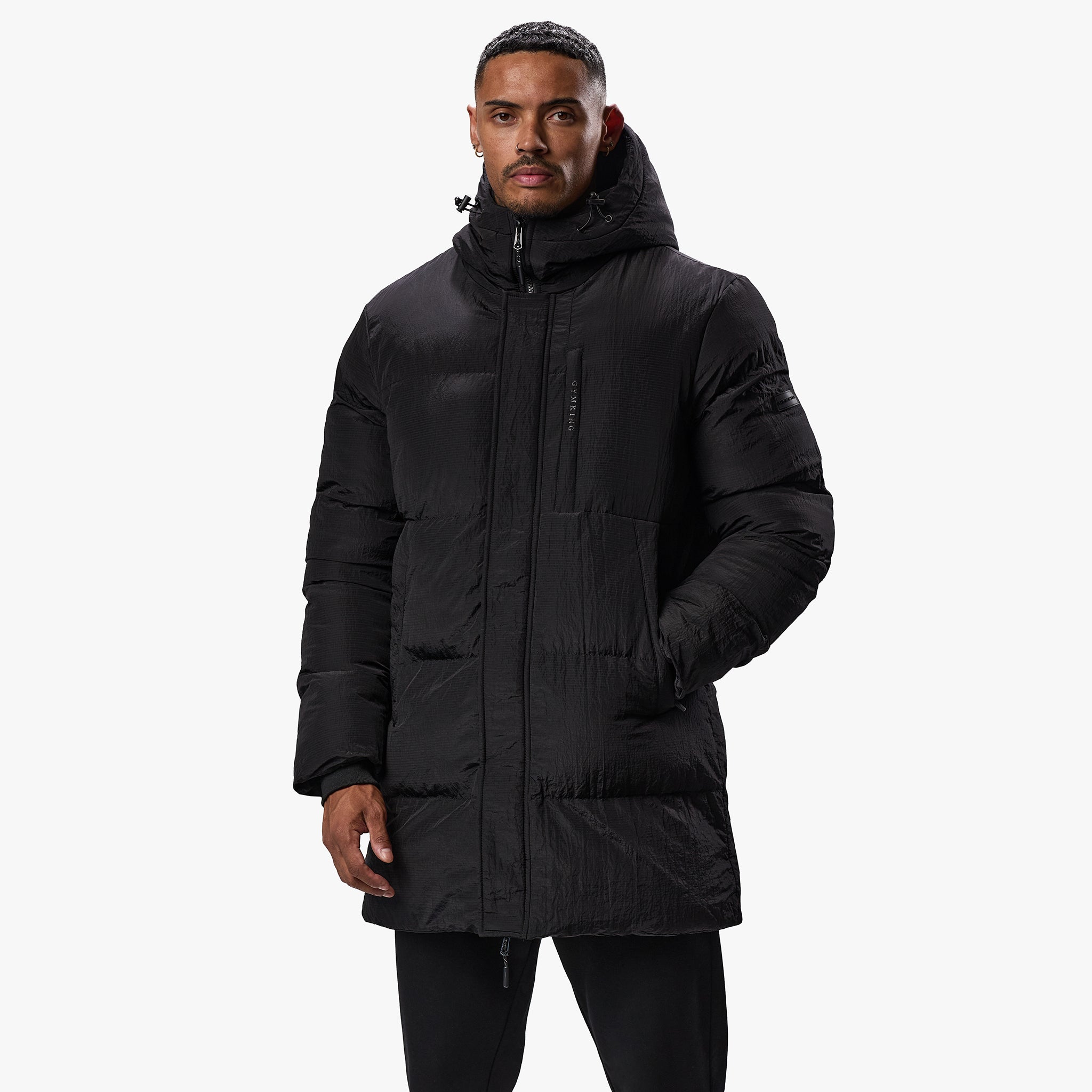 Gym King Elevate Puffer Jacket - Black Xs