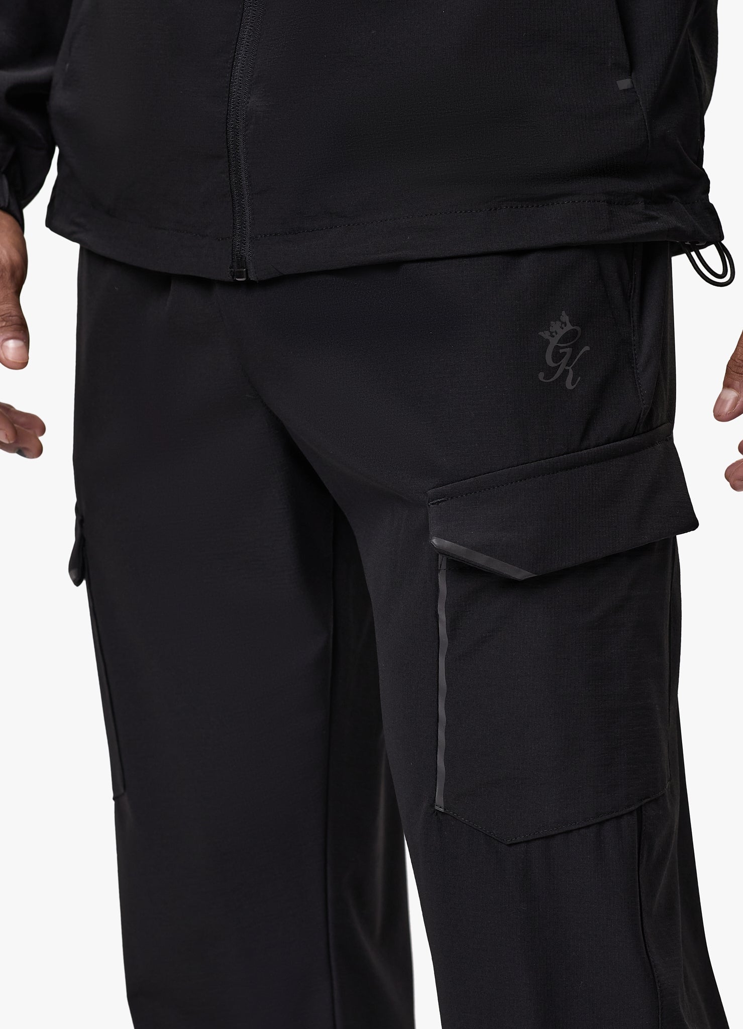 Gym King Elite Ripstop Tracksuit Bottom - Black Xs