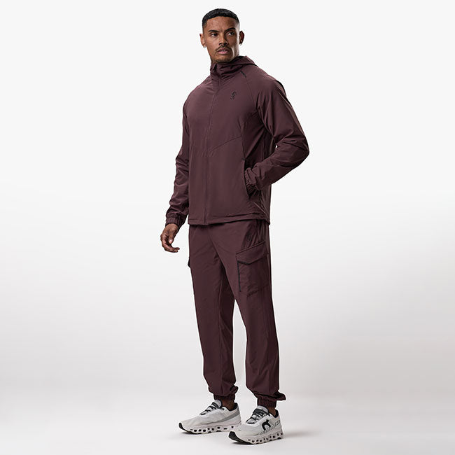 Gym King Elite Ripstop Tracksuit - Deep Plum