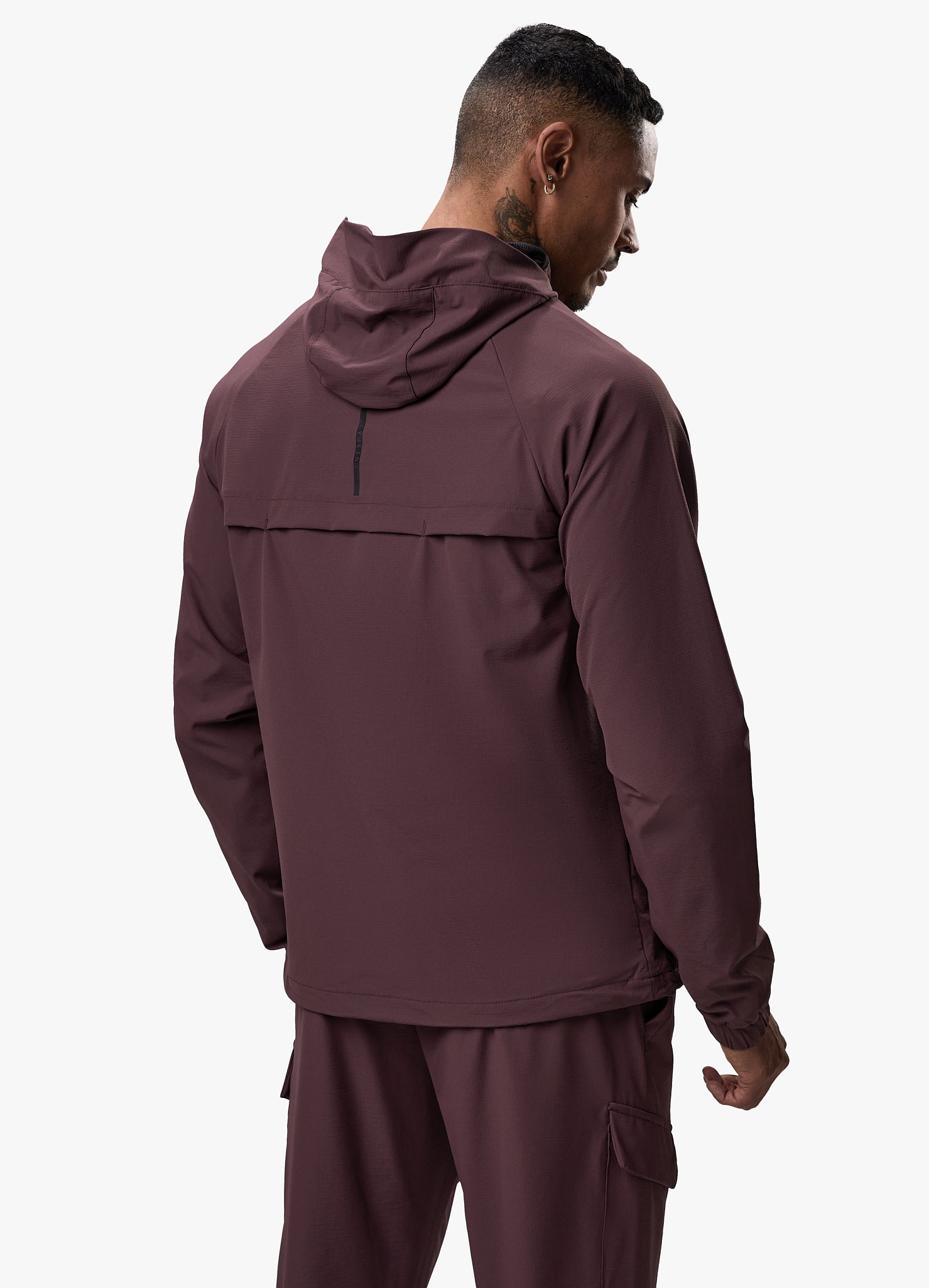 Gym King Elite Ripstop Tracksuit Top - Deep Plum Xs