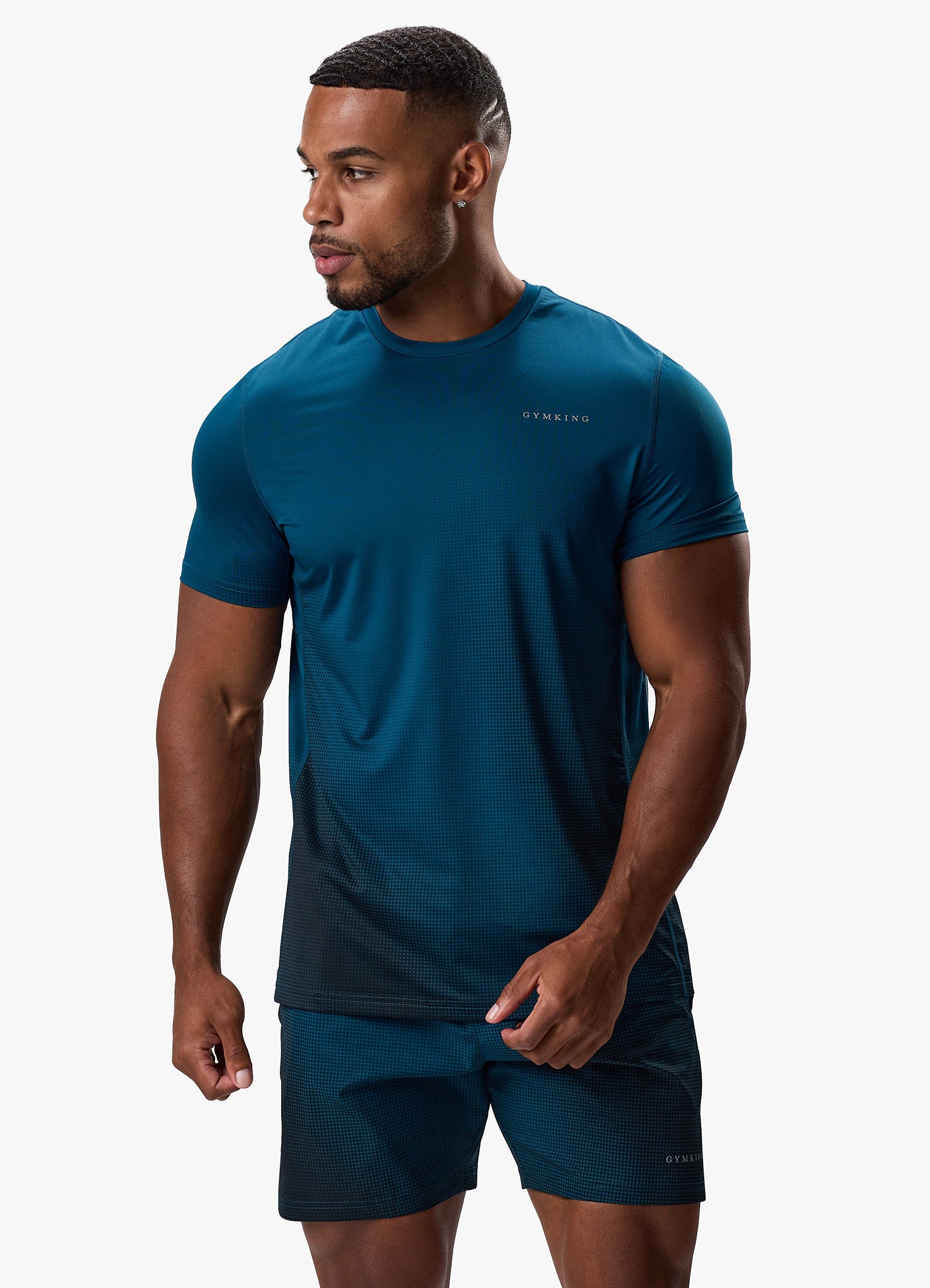 Gym King Elite Tee - Teal Xs