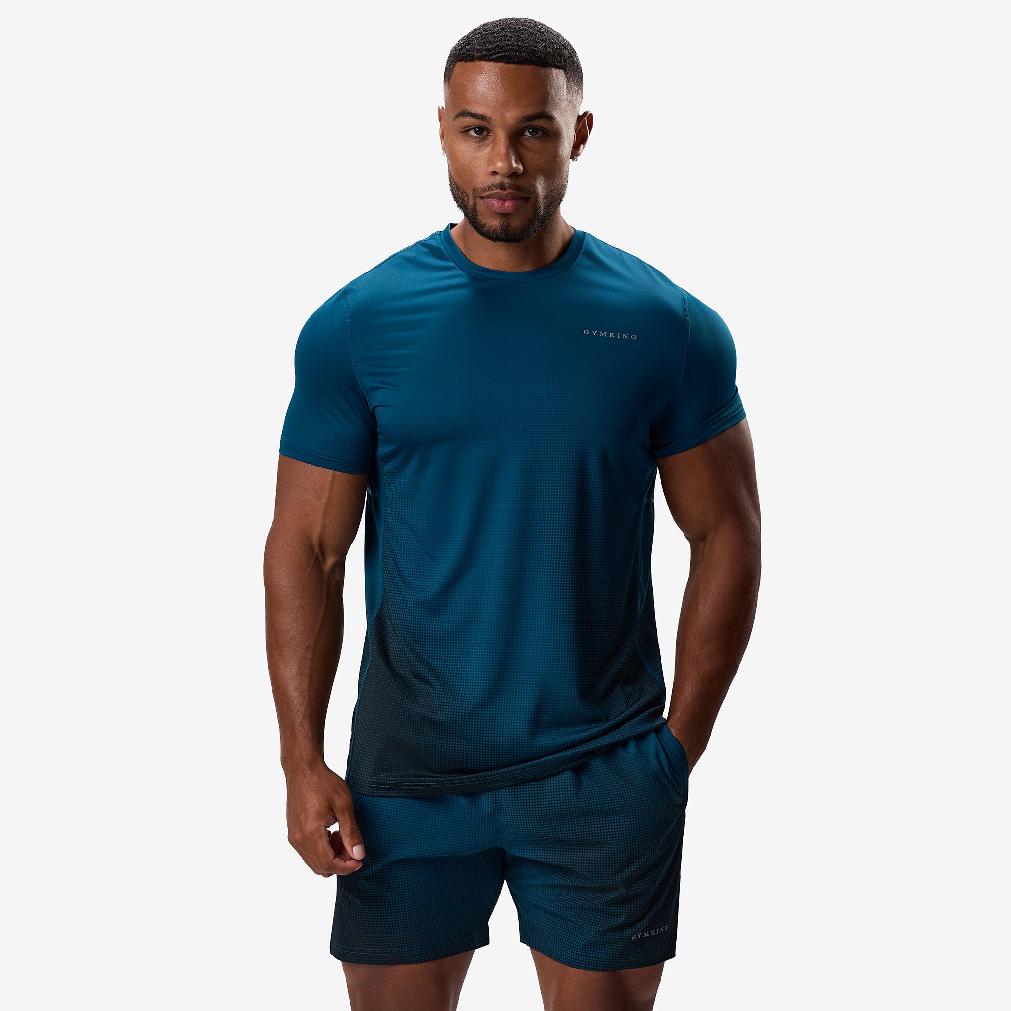 Gym King Elite Tee - Teal Xs