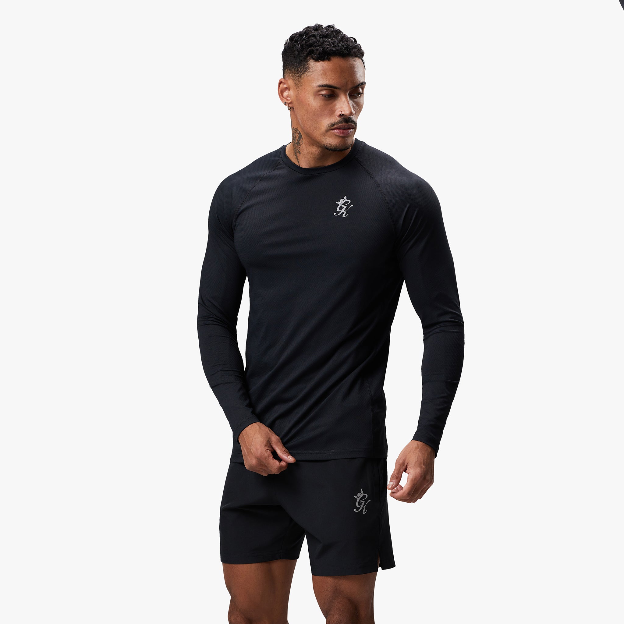 Gym King Energy Long Sleeve Tee - Black S